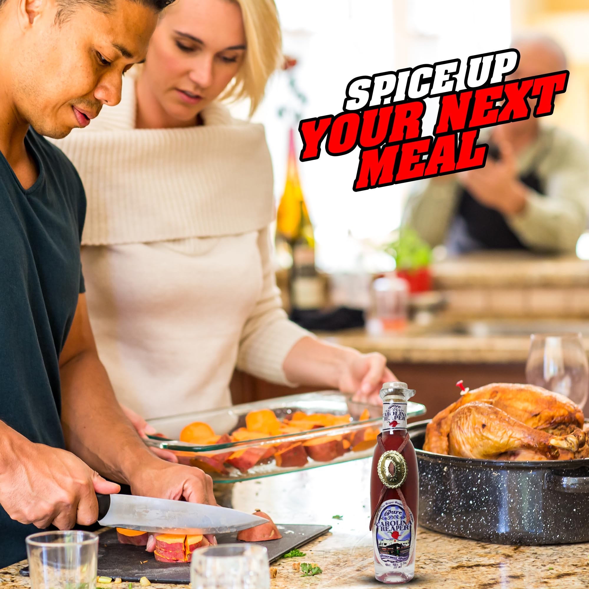 Pure Carolina Reaper Pepper Hot Sauce Mash Puree 3.75oz - Try if you dare! – Perfect Gourmet Gift - Great for Making Hot Sauce