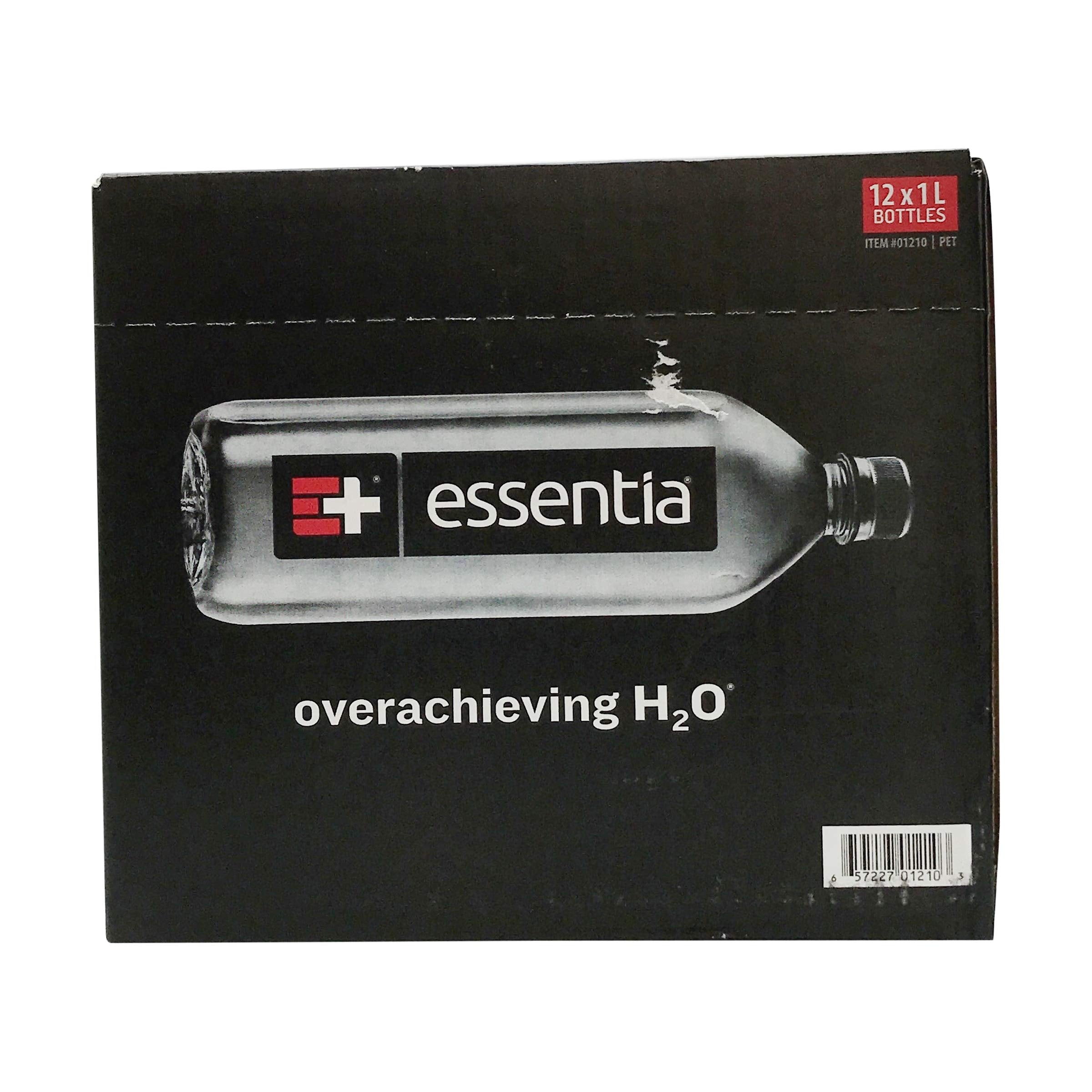 Essentia Ionized Alkaline 9.5 pH Bottled Water, 1 Liter, 33.81 Fl Oz (Pack of 12)