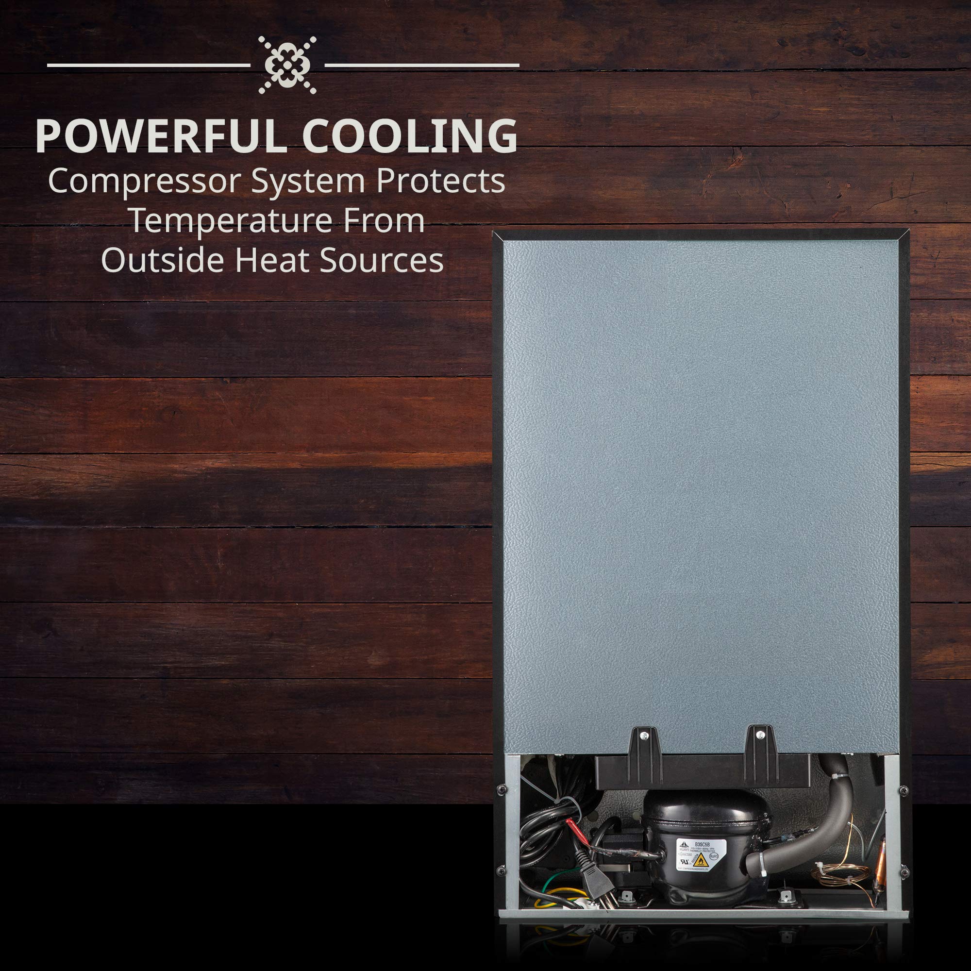 Ivation 24 Bottle Compressor Wine Cooler Refrigerator w/Lock | Large Freestanding Wine Cellar For Red, White, Champagne or Sparkling Wine | 41f-64f Digital Temperature Control Fridge Glass Door Black