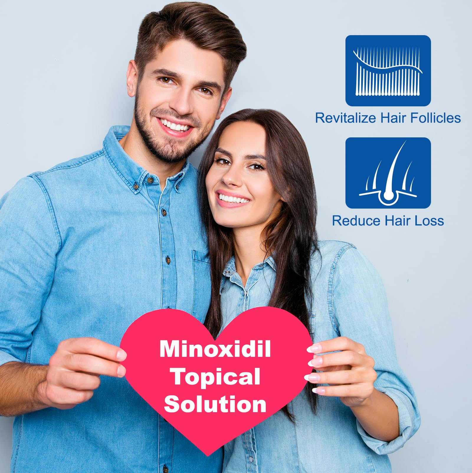 5% Minoxidil Spray 2PCS, Minoxidil for Women Hair Growth, Minoxidil for Men Hair and Beard, Minoxidil Spray for Men and Women.
