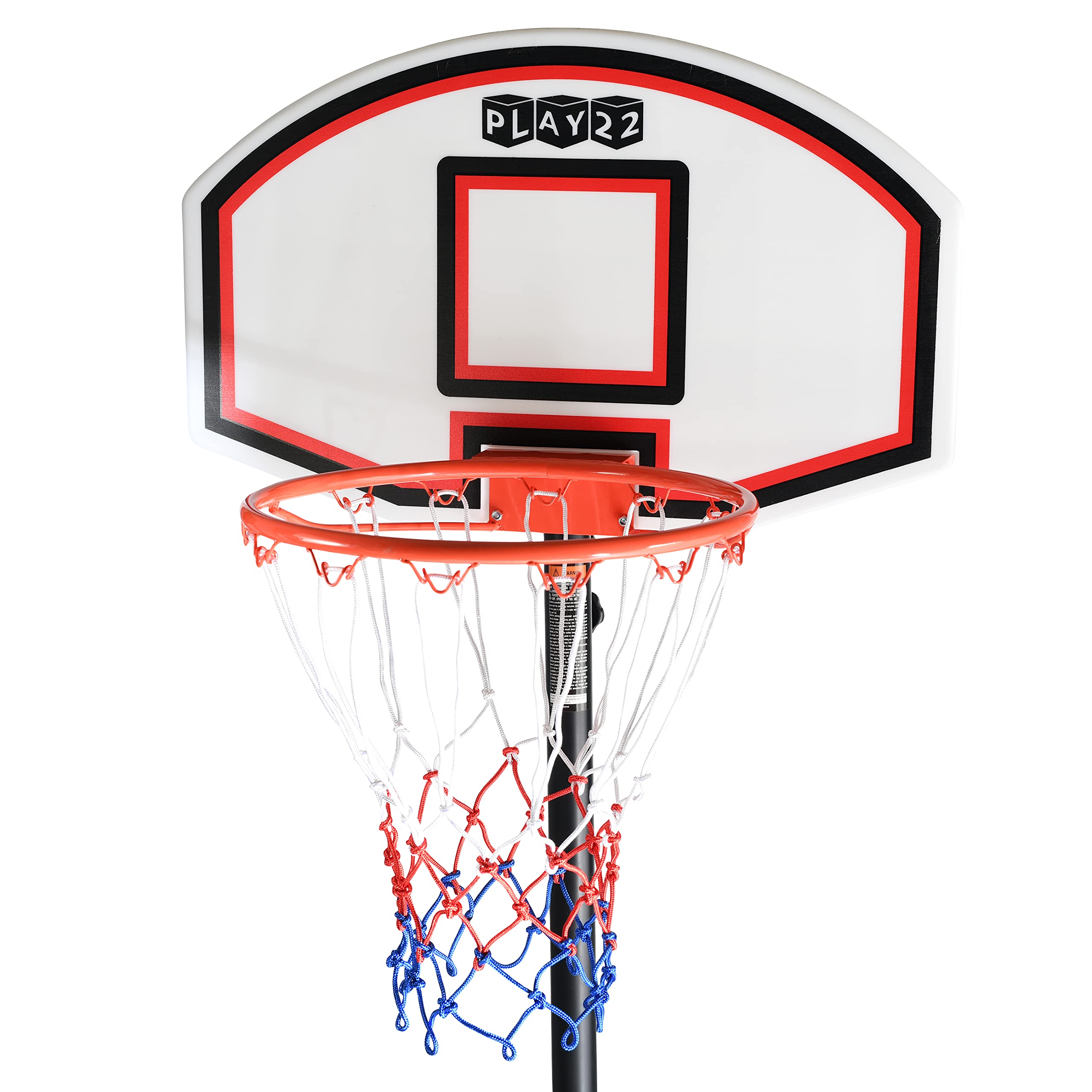 Play22 Kids Adjustable Basketball Hoop Height 5-7 FT - Portable Basketball Hoop for Kids Teenagers Youth and Adults with Stand & Backboard Wheels Fillable Base - Basketball Goals Indoor Outdoor Play