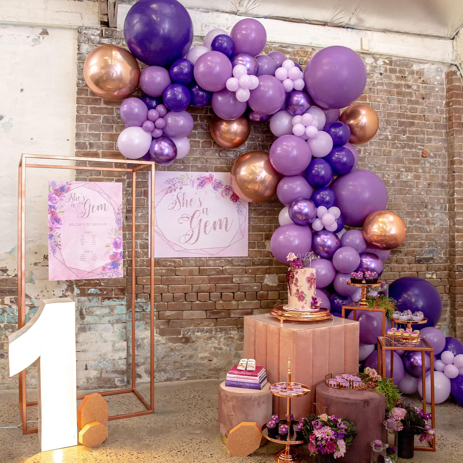 PartyWoo Purple Balloons 66pcs 12 Inch Light Pastel Dark Metallic Purple Lilac Lavender Confetti Balloons for Graduation Baby Shower Birthday Wedding Anniversary Butterfly Princess Party Decorations