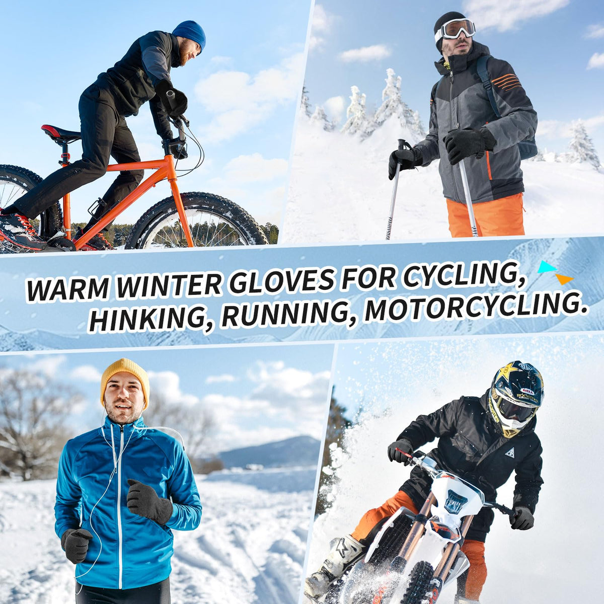 OZERO Winter Gloves, -20°F(-29℃) Cold Proof Thermal Work Glove - Deerskin Suede Leather Palm and Polar Fleece Back with Heatlok Insulated Cotton - Hands Warm in Cold Weather for Women and Men