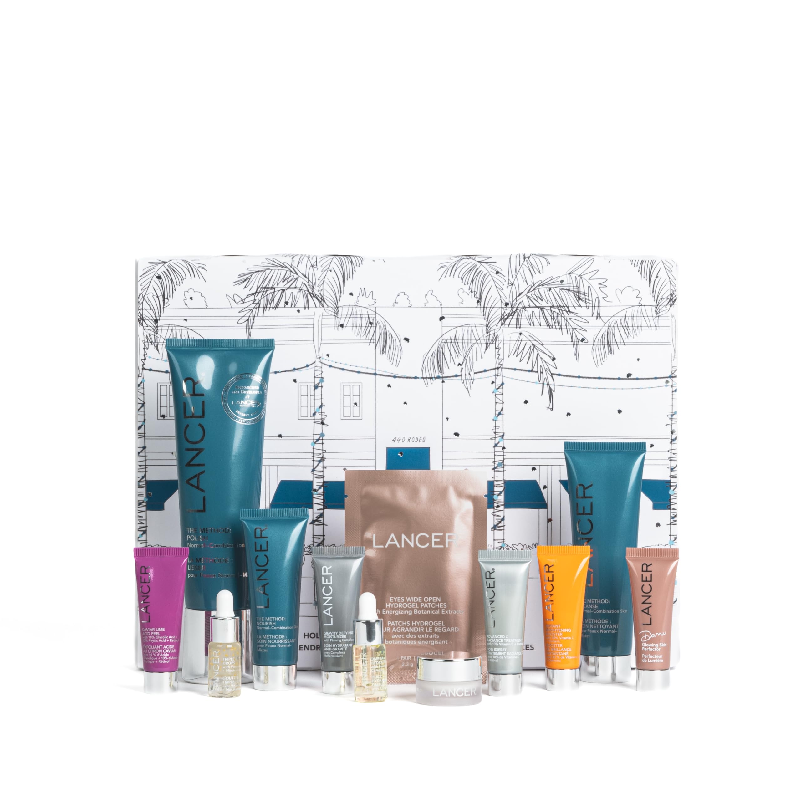 Lancer Skincare Set: Holiday Glow 12-Piece Luxury Skincare Kit