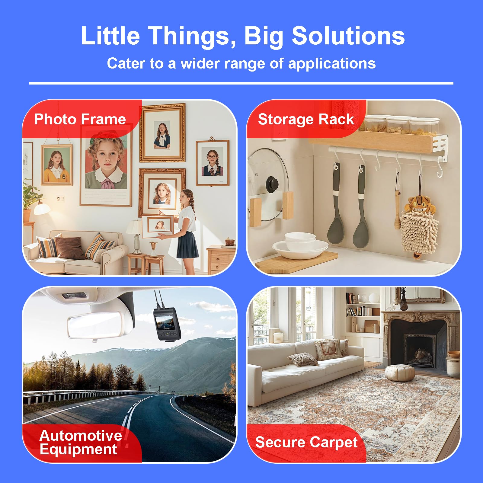 PHIXBEAR 0.79in Made of 3M VHB Heavy Duty Double Sided Mounting Tape - No Damage, Heat Resistant, Waterproof, Clear Nano Adhesive Tape 9.85FT