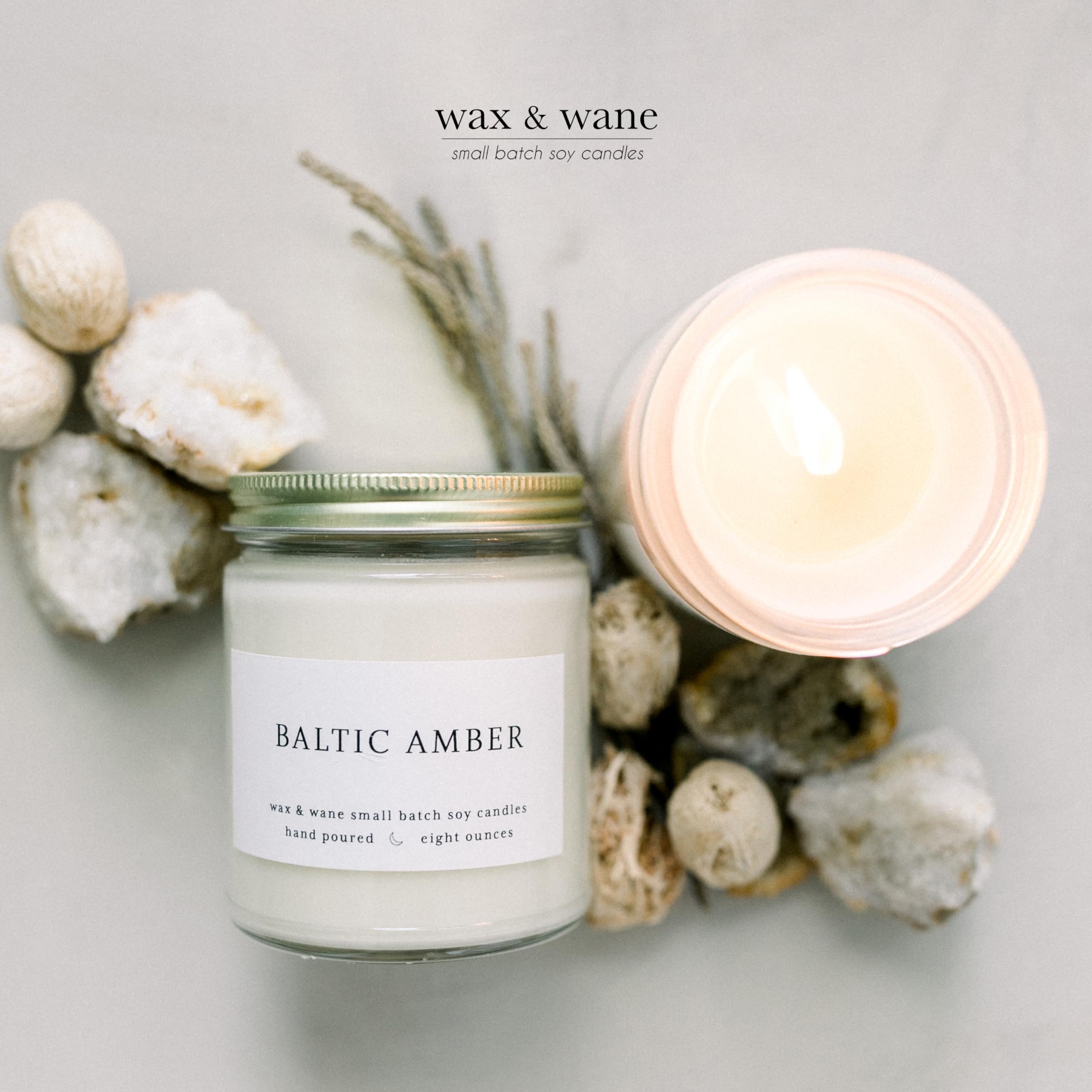 Wax & Wane Signature Line Scented Candle Set of 3-4oz Handmade Candles For Men and Women - Long Burning 25+ Hours Candles For Home, Bedroom, and Bathroom - 100% Natural Soy Candles Made in the USA