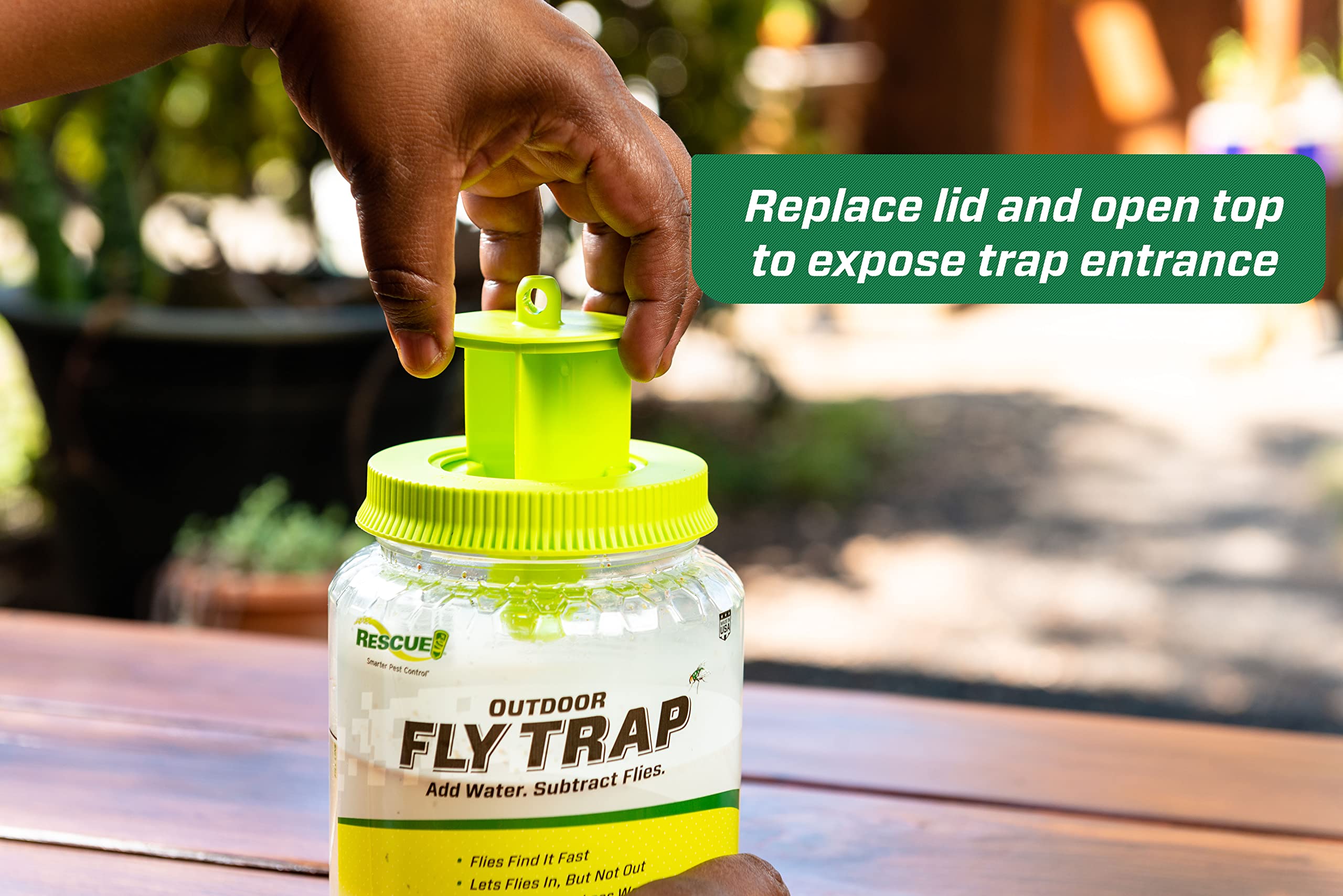 RESCUE! Outdoor Fly Trap - Reusable - 3 Traps