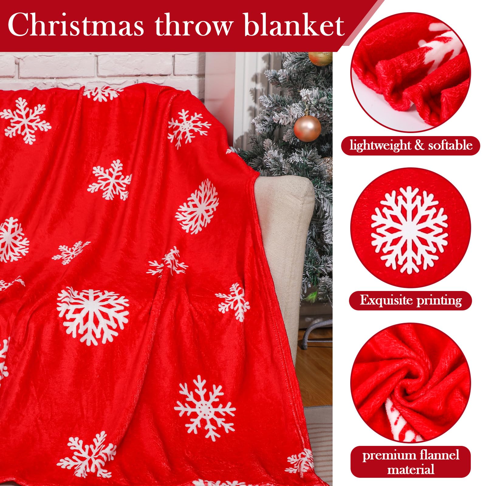 HunnmingRe 11 Pcs Christmas Gifts for Women Holiday Gift Basket for Women Mom Red Throw Blanket Set Xmas Bath Spa Gift for Women Her, Wife Girlfriend, Sister, Teacher, Nurse, Who Have Everything