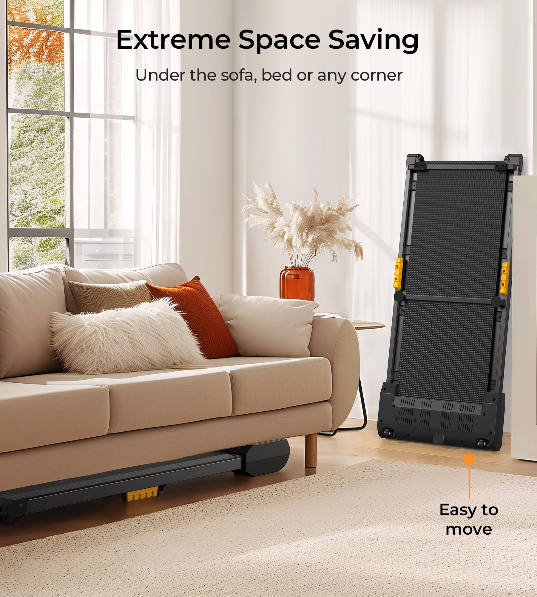 YOSUDA Walking Pad, Under Desk Treadmill, Treadmills for Home, 265LBS Capacity, 3 in 1 Portable Walking Pad