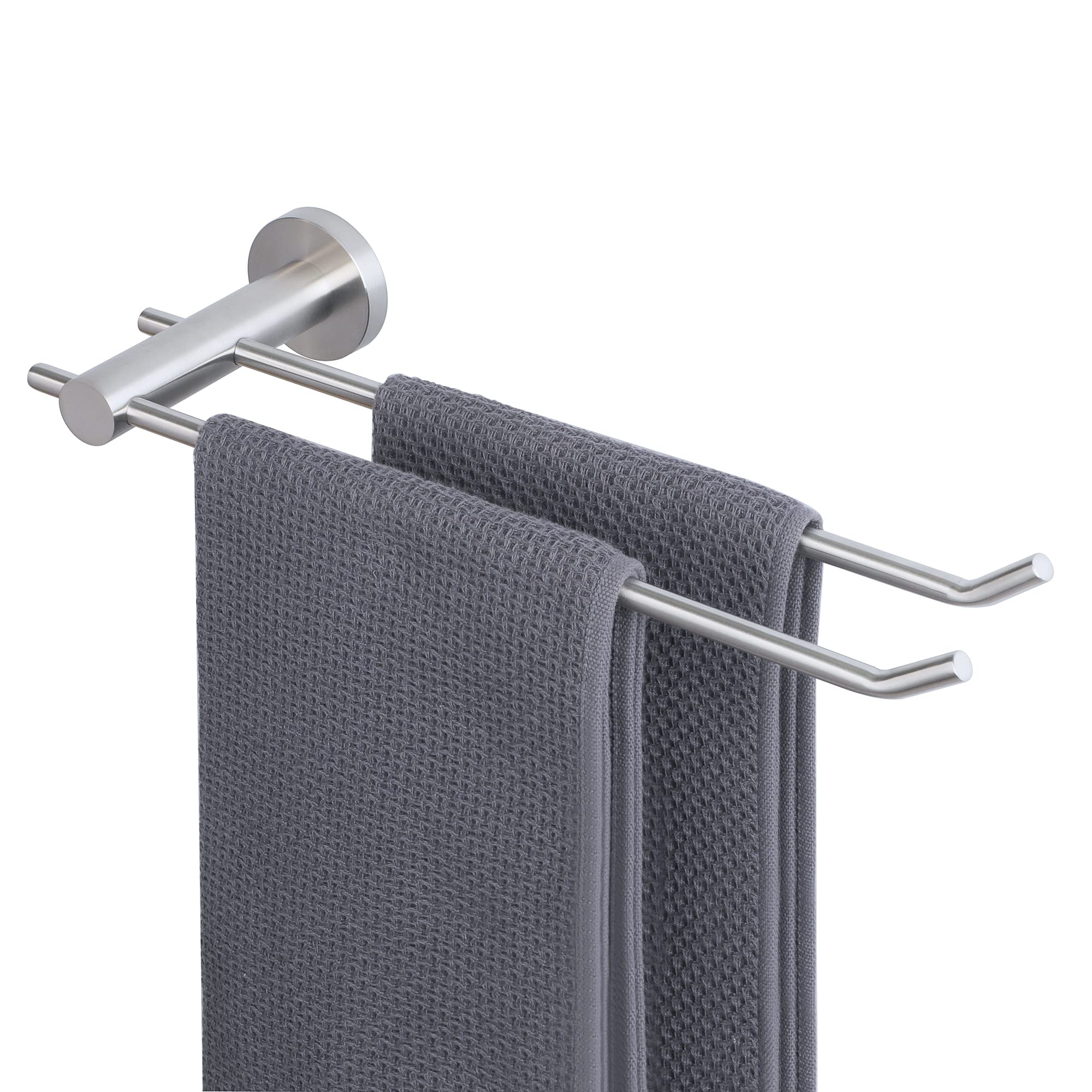 Alise Hand Towel Holder Towel Ring,Double Towel Bars Towel Racks for Bathroom Wall Mount,SUS304 Stainless Steel Towel Hanger,Brushed Nickel GKL2280-LS
