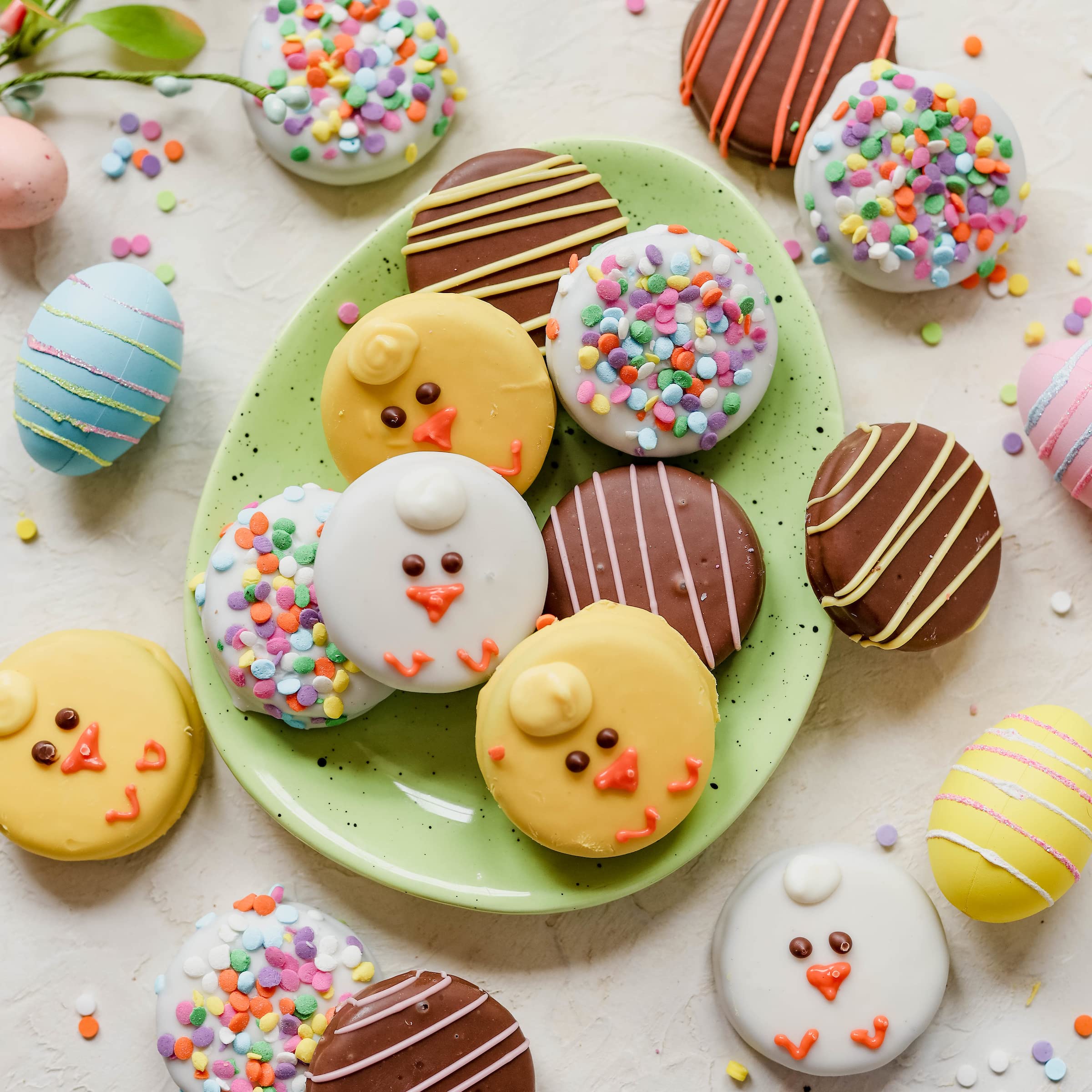 Easter Gift Baskets, Cookie Snack Variety Holiday Gifts, Spring Chocolate Gift Assortment, Unique Food Treats for Family Holiday Ideas, Bonnie & Pop