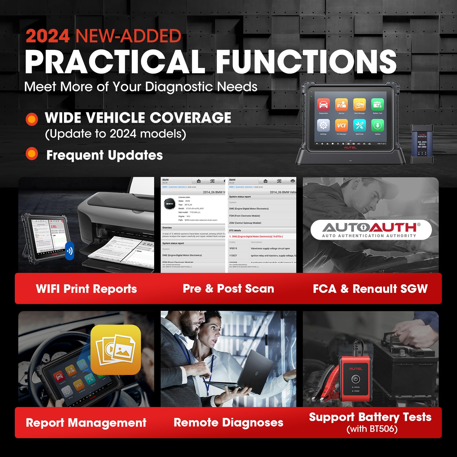 Autel MaxiCom Ultra Lite Scanner: 2 Years Free Update, 2024 New Upgrade of MS919/Elite II Pro/MS909, Same as MaxiSys Ultra, Motor TruSpeed Repair, Topology Mapping, Programming & Coding, 40+ Services