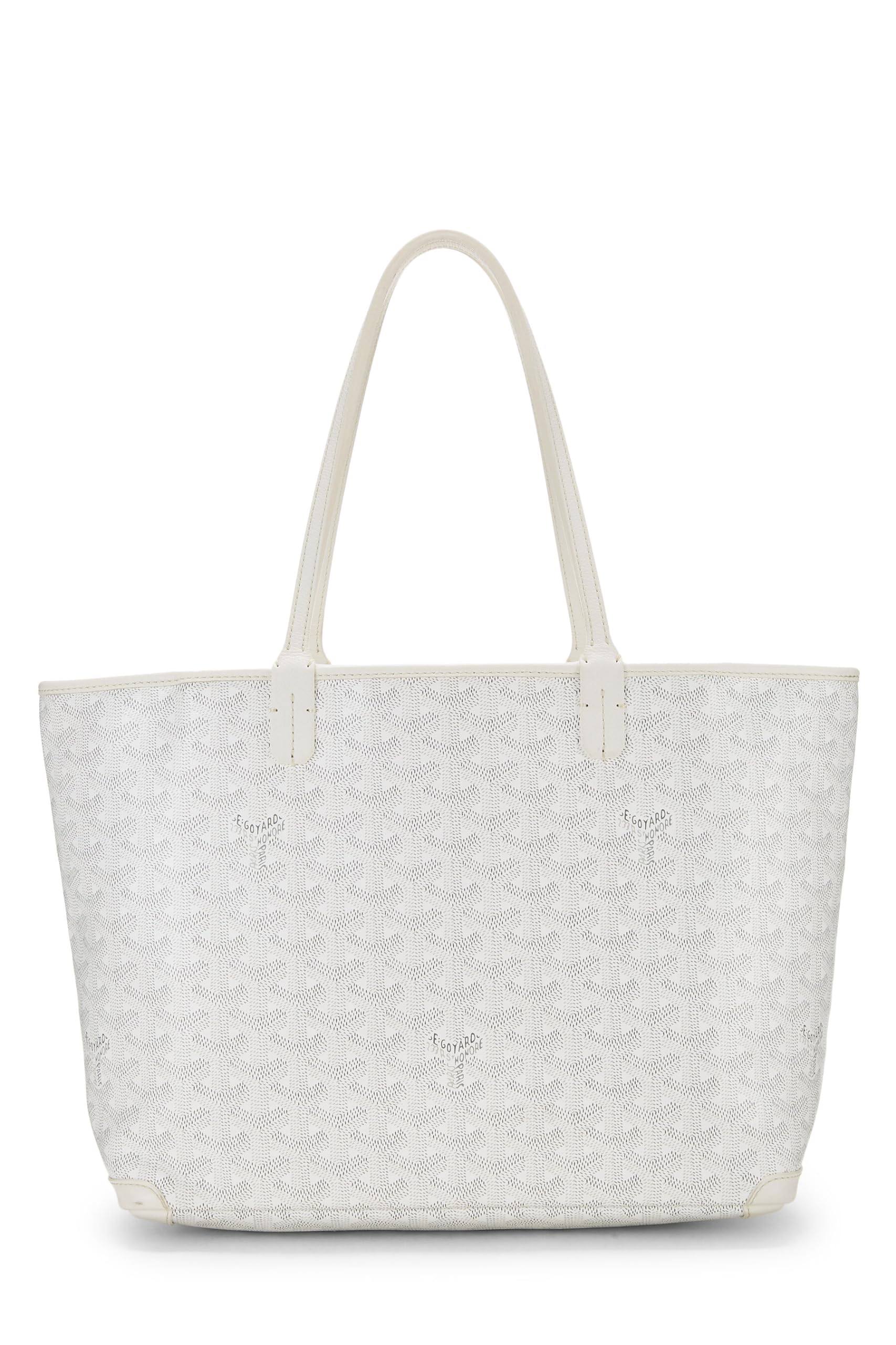 Goyard, Pre-Loved White Goyardine Canvas Artois PM, White