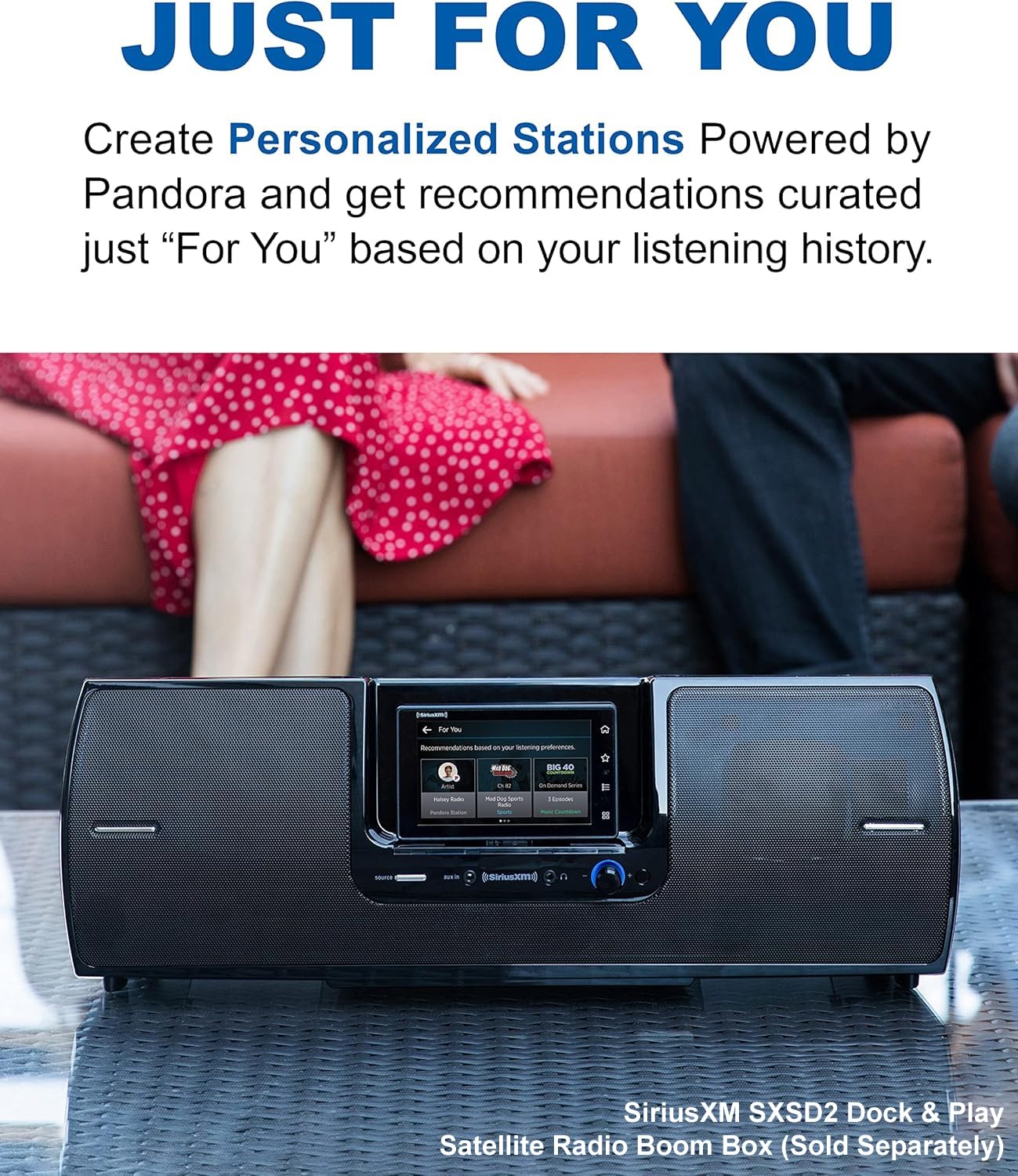 SIRIUSXM SXWB1V1 SiriusXM Tour Dock & Play Radio with 360L, Vehicle Dock, and Bluetooth