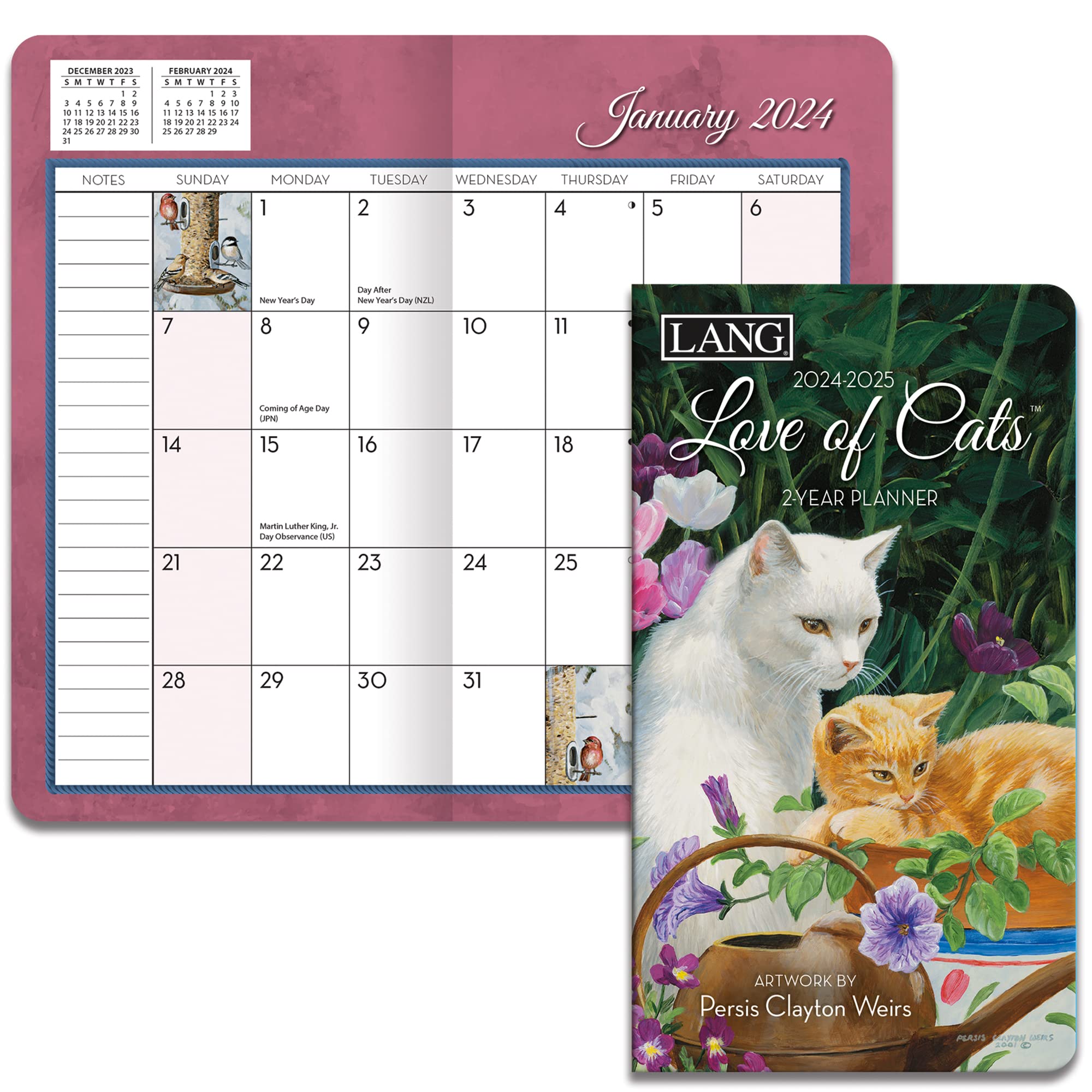 LANG Love Of Cats 2024 Two Year Planner (24991071074)