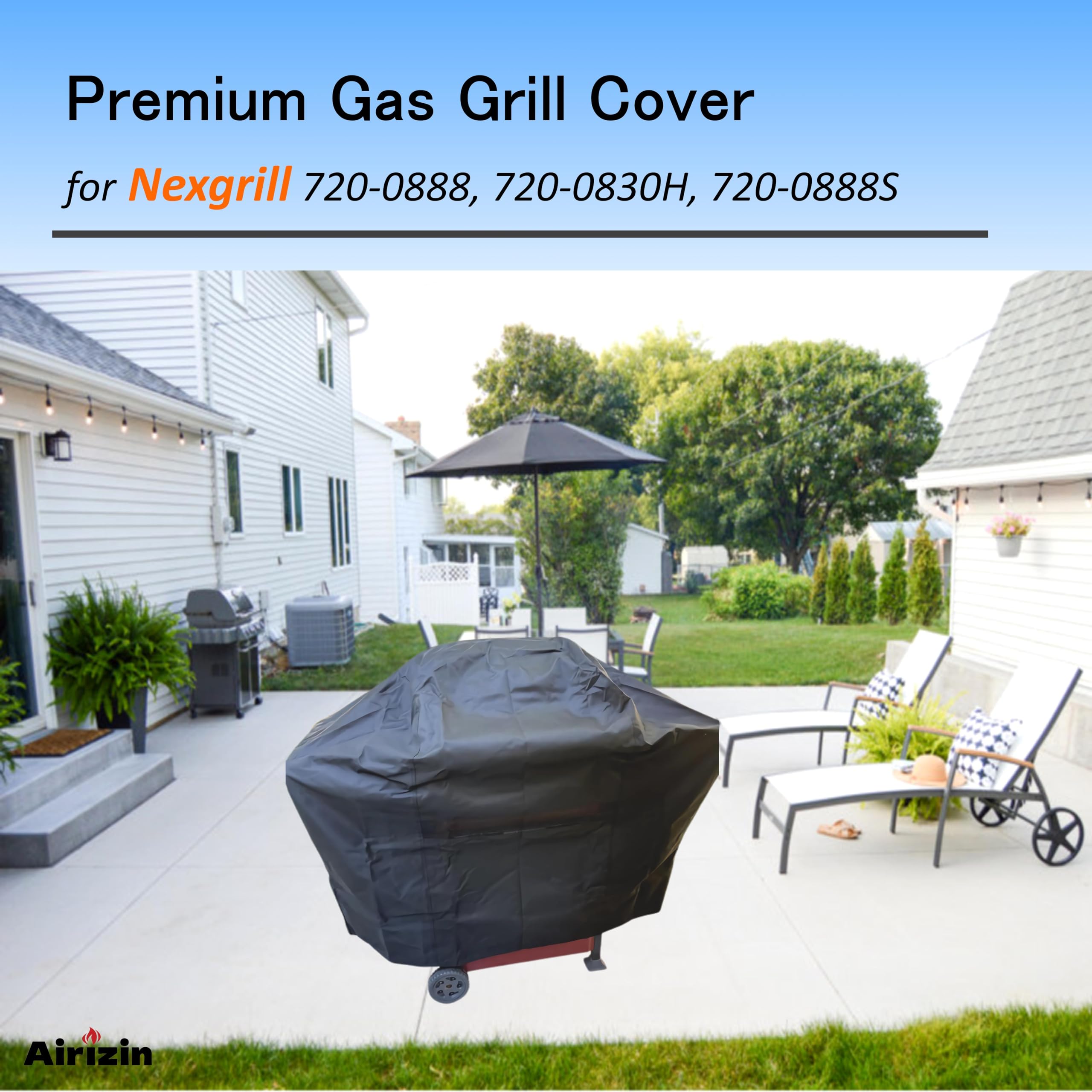 Premium Gas Grill Cover Replacement for Napoleon Rogue 425 Series Grill,Also for Char-Broil Performance Series 5 Burner Gas Grill/Weber Spirit and Spirit II 3 Burner Gas Grills Cover