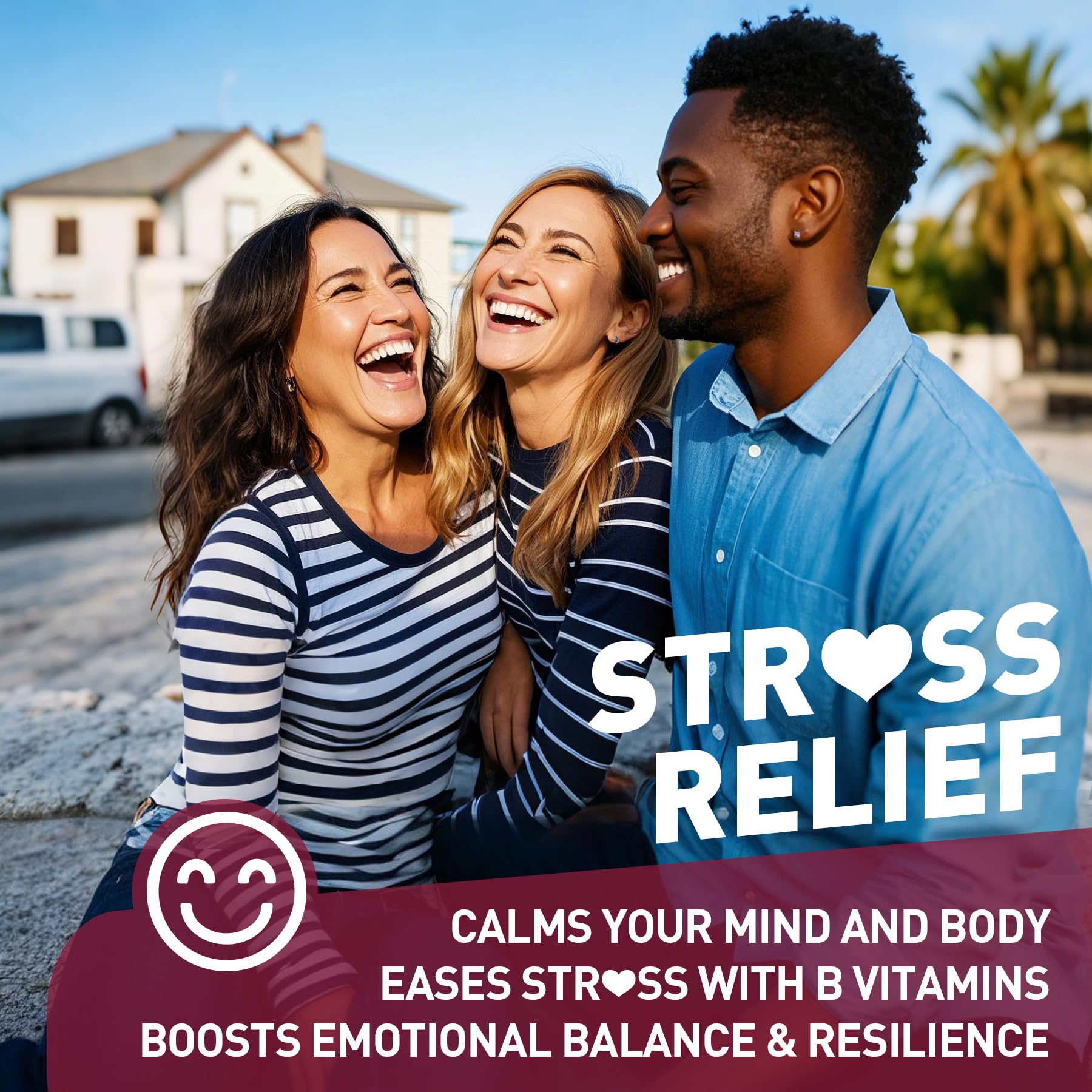 Nextdia Brain & Mood Support Gummies, Super Vitamin B Complex for Men & Women, All B Vitamin B1 B2 B3 B5 B6 B7 Folate MethyB12 with PABA, Inositol, Choline, Supports MTHFR Gene & Energy, Vegan, 120Ct
