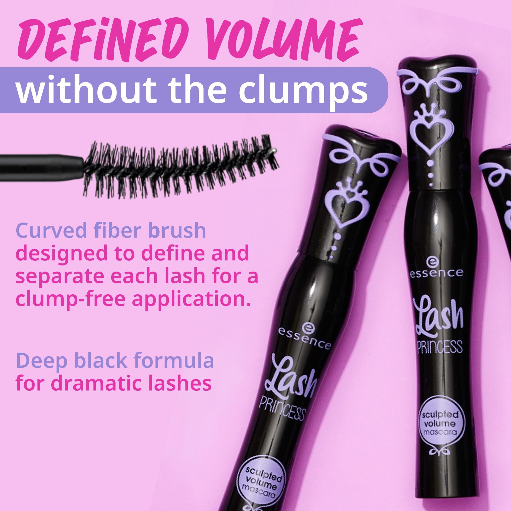 essence | Lash Princess Sculpted Volume Mascara | Defining & Volumizing | Vegan & Cruelty Free | Free From Parabens