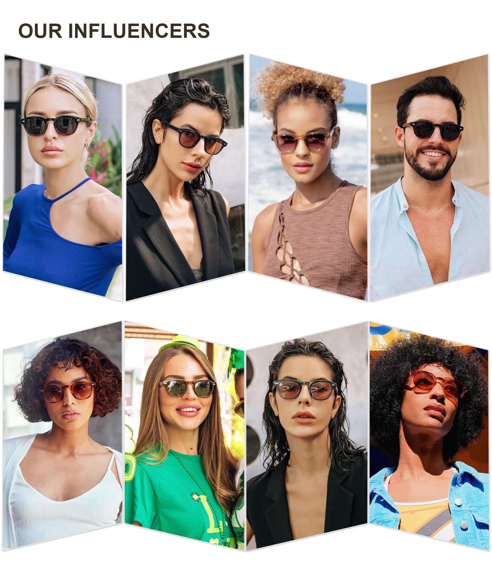 SOJOS Retro Small Round Sunglasses for Men Women Trendy Circle Style UV400 Lenses Unisex Sun Glasses SJ2251, Olive Green Frame/Dark Green Lens