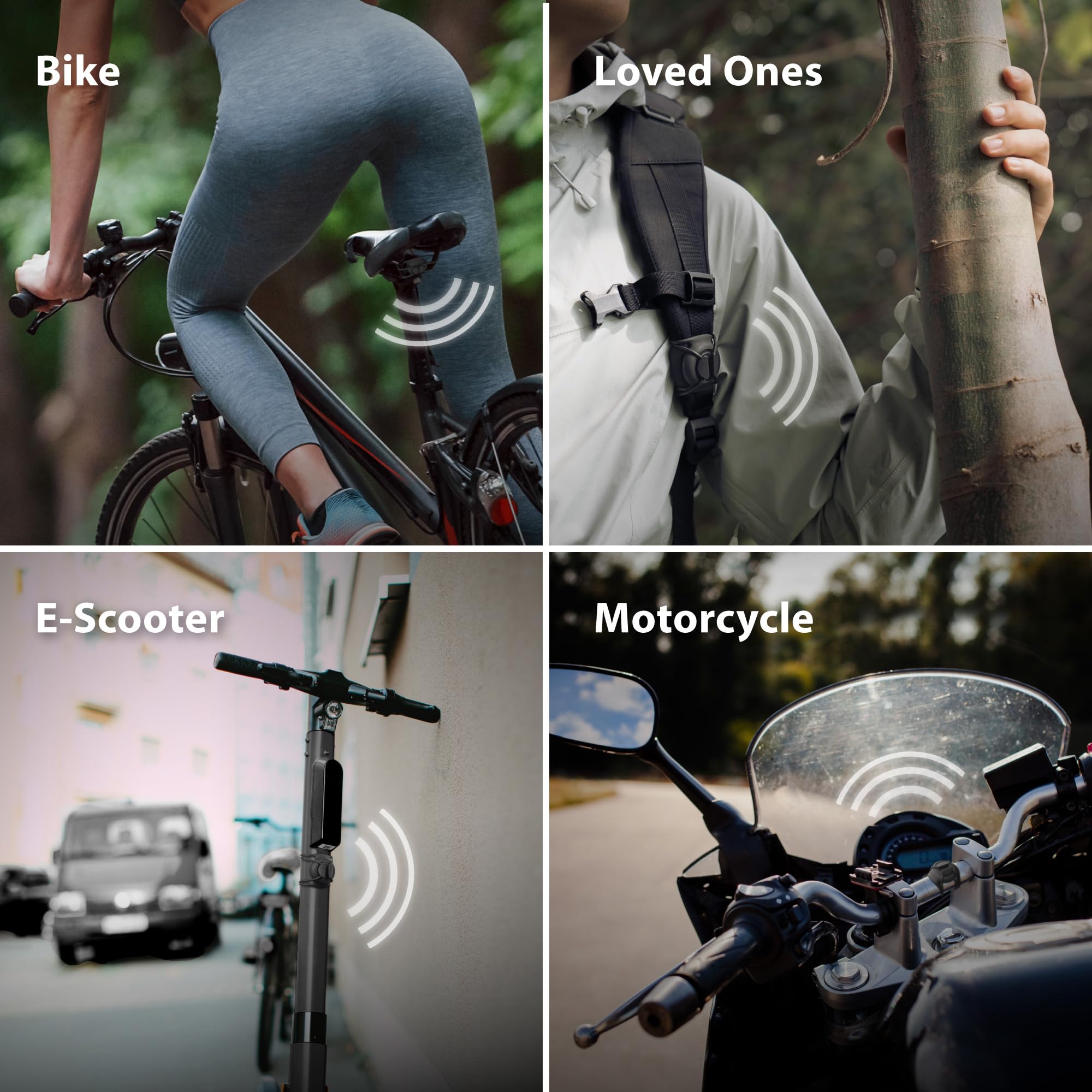 BONE Bike AirTag Strap, Hidden Bicycle GPS Tracker Case for Apple AirTag, Ultra-Lightweight Scratch-Free & Waterproof Silicone Holder, Anti-Theft Seatpost Mount for Mountain Bikes & Scooters