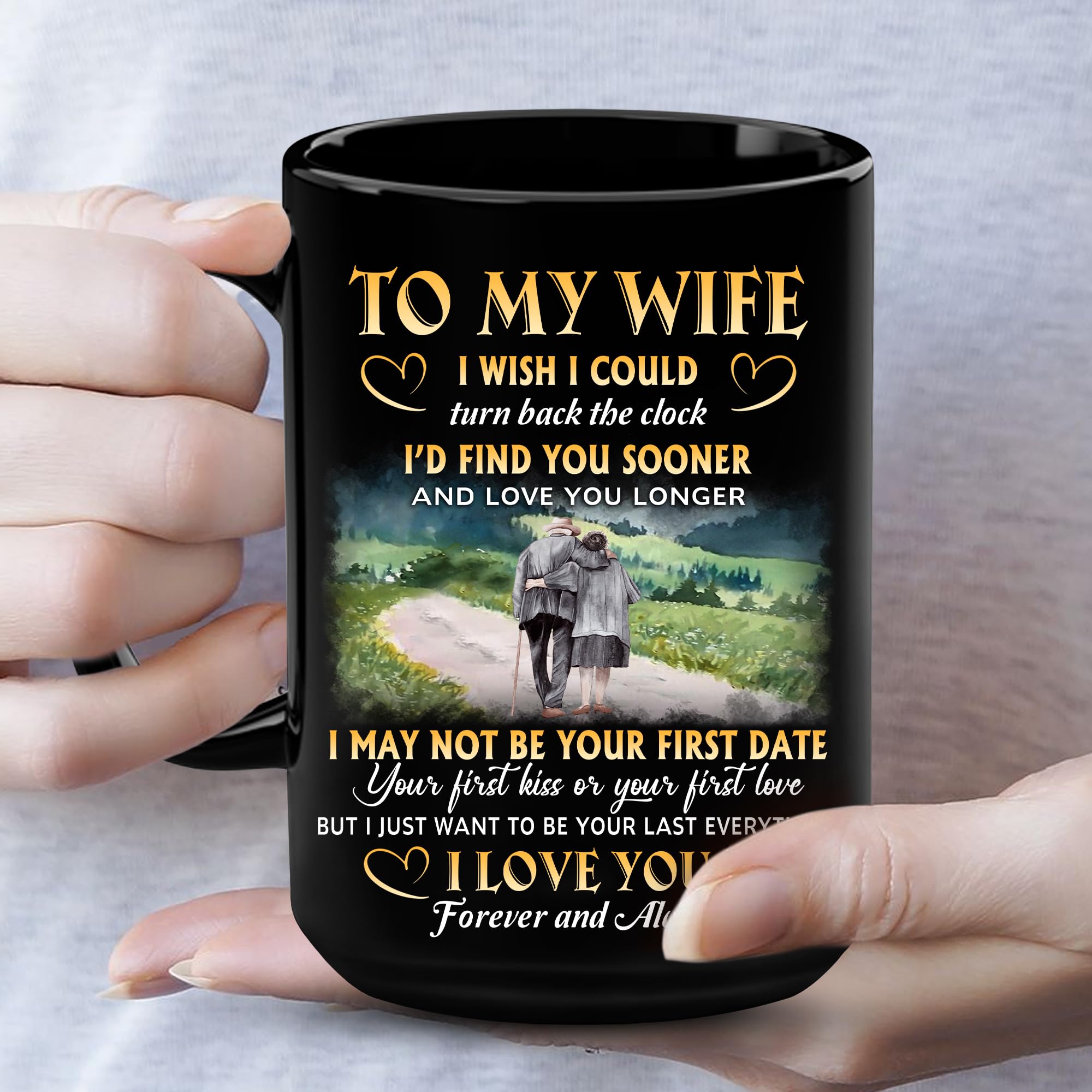 VUNVUT86 Christmas Gift For Wife - Wife Gifts - Valentine Day Gifts For Wife - To My Wife Mug 15OZ - Mothers Day, Anniversary, Birthday Gifts For Wifey, Bride, Fiancee, Mom, Mrs, Her, Women