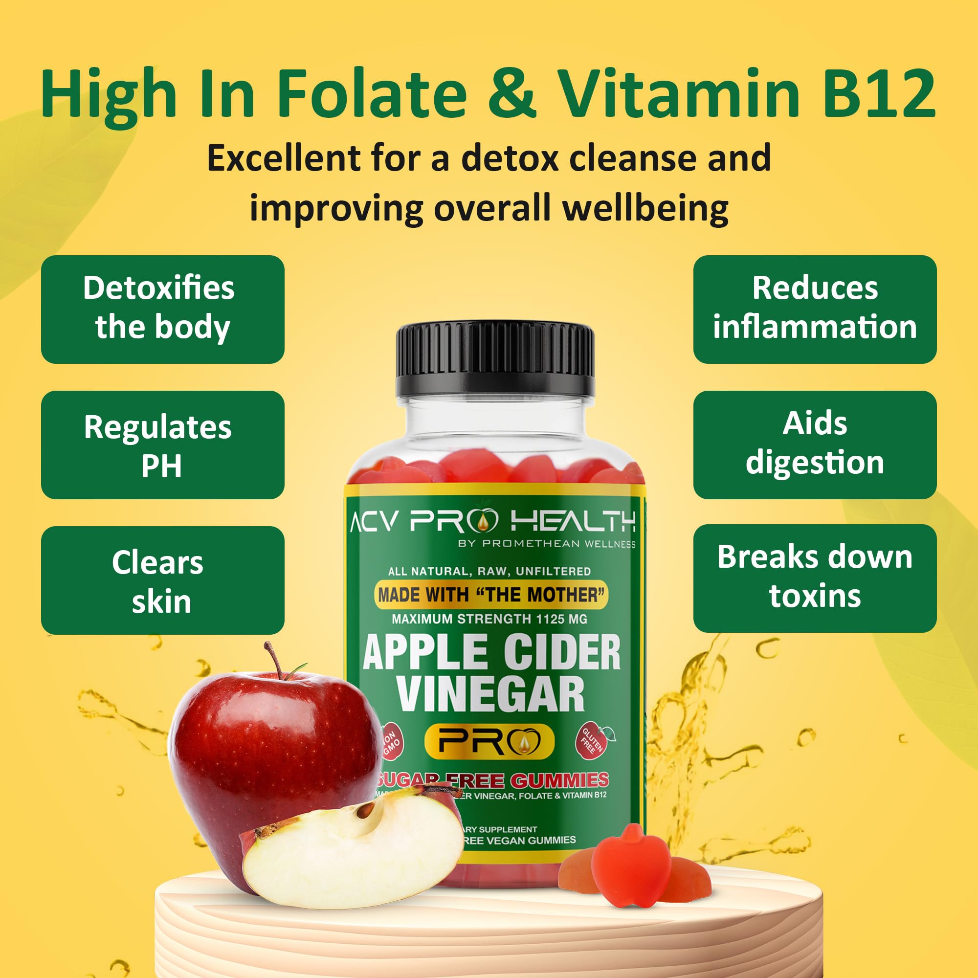 ACV with Sugar Makes No Sense! Apple Cider Vinegar Gummies Sugar Free Low Carb Advanced Keto Acv Gummies Keto Gummy Detox Cleanse Golo