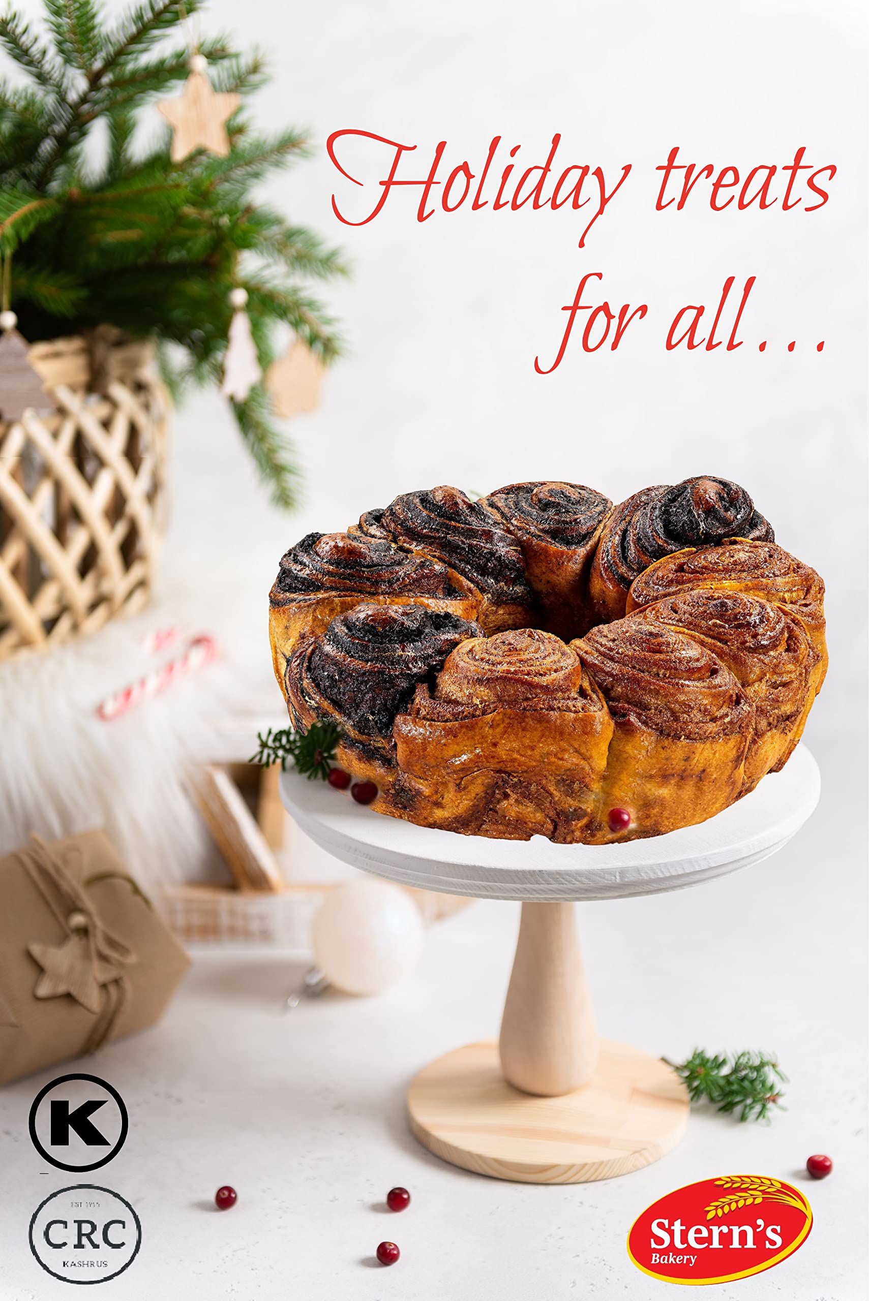 Chocolate N’ Cinnamon Babka Cake | 32 Oz Babka Bread | Valentines Gift Basket | Christmas, Valentines or Thanksgiving | Gift Idea for Men, Women, Colleagues & Friends