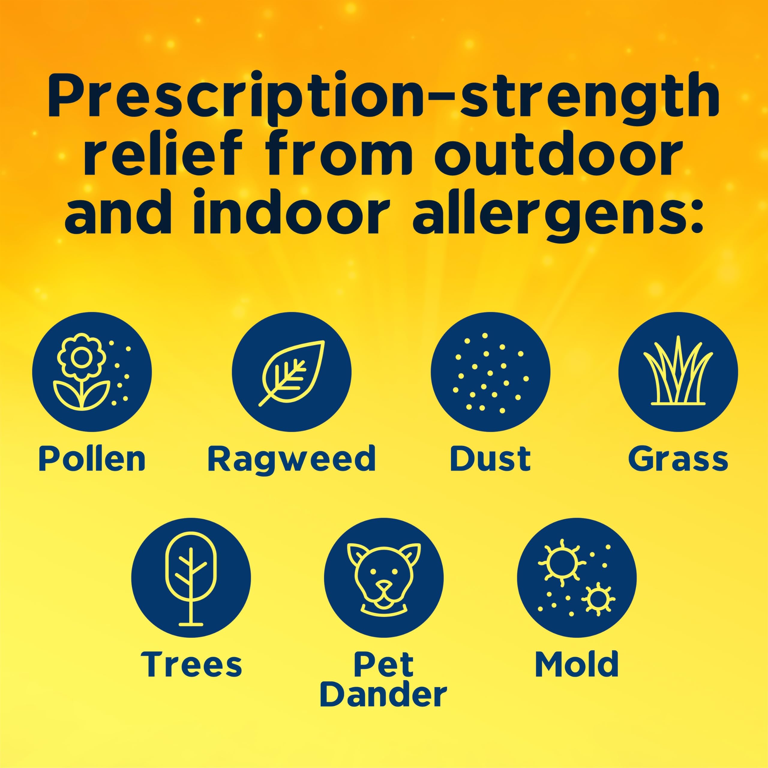 Xyzal 24 Hour Allergy Relief Medicine, Original Prescription Strength Antihistamine, Levocetirizine Dihydrochloride Tablets, 5 mg, 10 Count