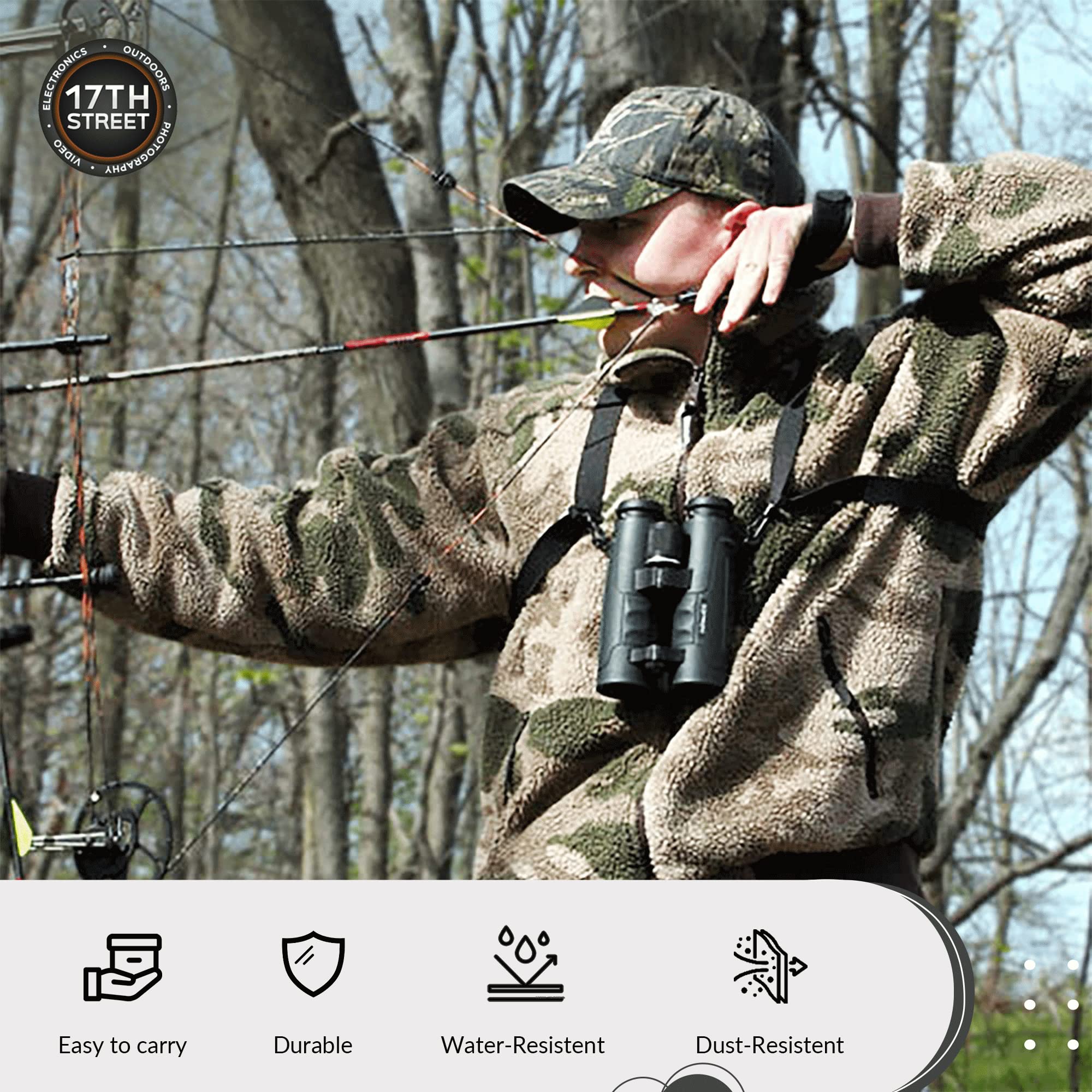 Nikon 16768 Monarch M5 10x42 Binocular with Lens Pen, Harness, & Flashlight Kit