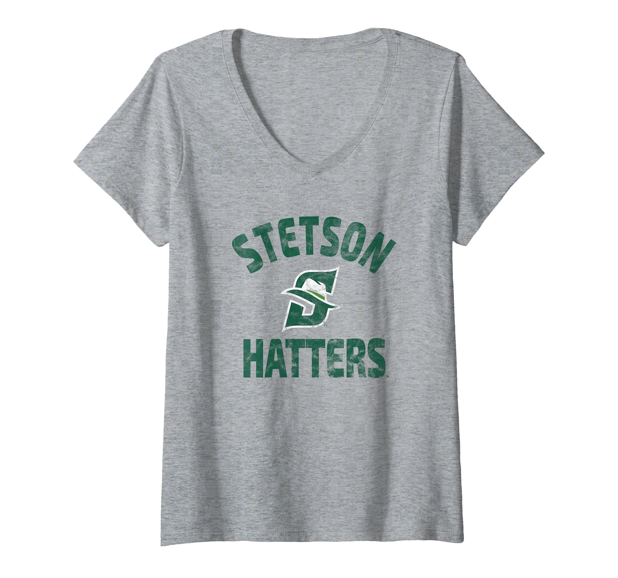 Womens Stetson University Hatters Large V-Neck T-Shirt