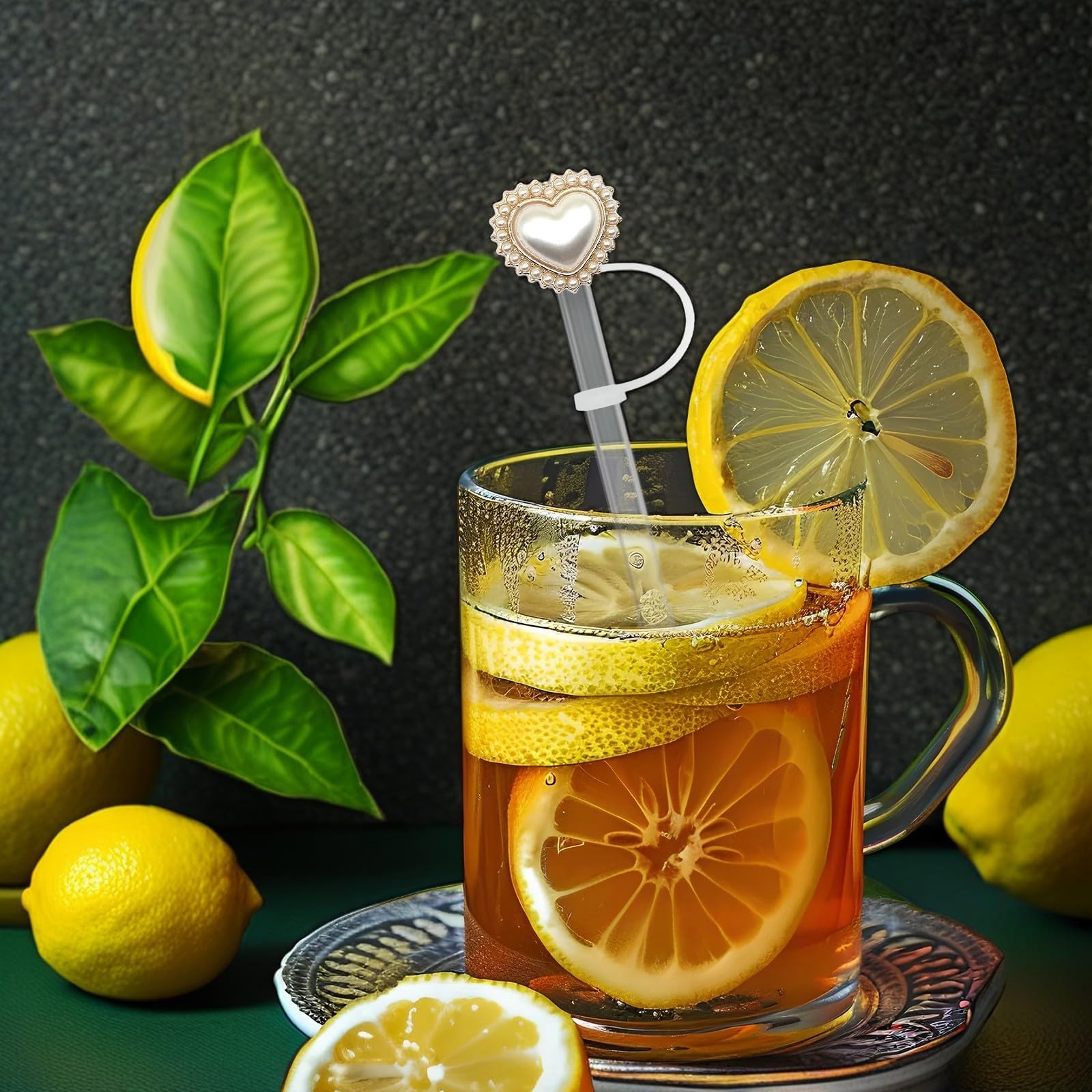 YKIAMGH 210pcs Water Bottle Stickers and 5pcs Peal Strraw Toppers for Stanley