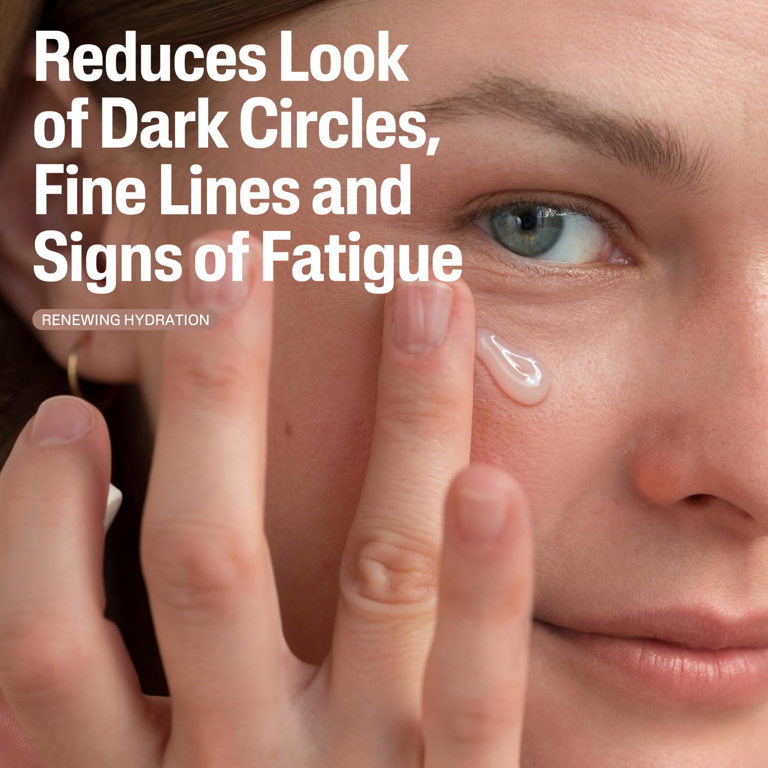 Cetaphil Healthy Renew Hydrating Eye Gel Serum 0.5 Oz, 24Hr Under Eye Cream for Anti Aging, Reduces the Appearance of Dark Circles and Wrinkles, Retinol Alternative Peptide Serum, For Sensitive Skin