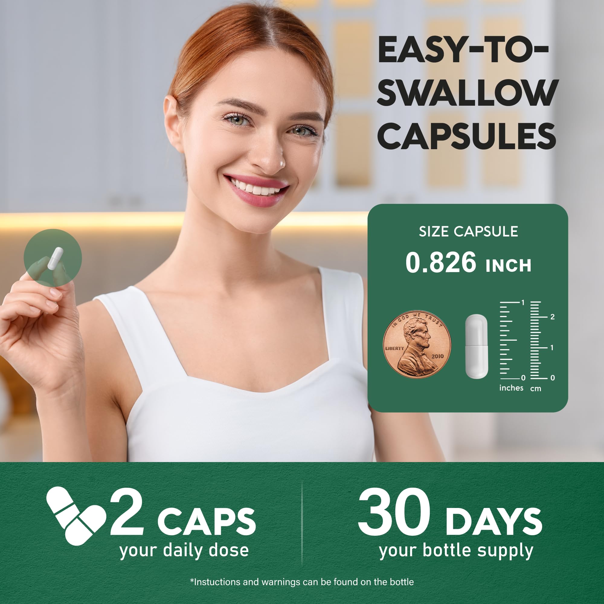 Thyroid Support for Women - Selenium 200 mcg | Zinc & Iodine | L-Tyrosine | Magnesium | Adaptogen Herbs - 20-in-1 Antioxidant & Immune Support - Vegan, Non-GMO, Lab Tested - 60 Capsules, Made in USA