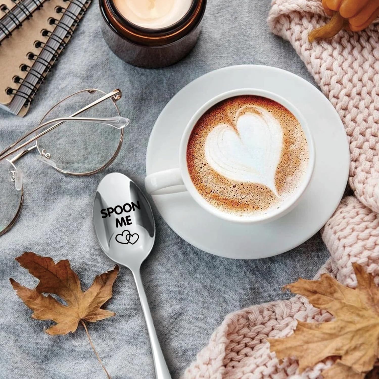 Spoon Me, Funny Engraved Stainless Steel Spoon, Coffee/Tea/Ice Cream/Dessert/Oatmeal Spoon, Food Spoon, Food Lover Gift - Comes with a Black Gift Box