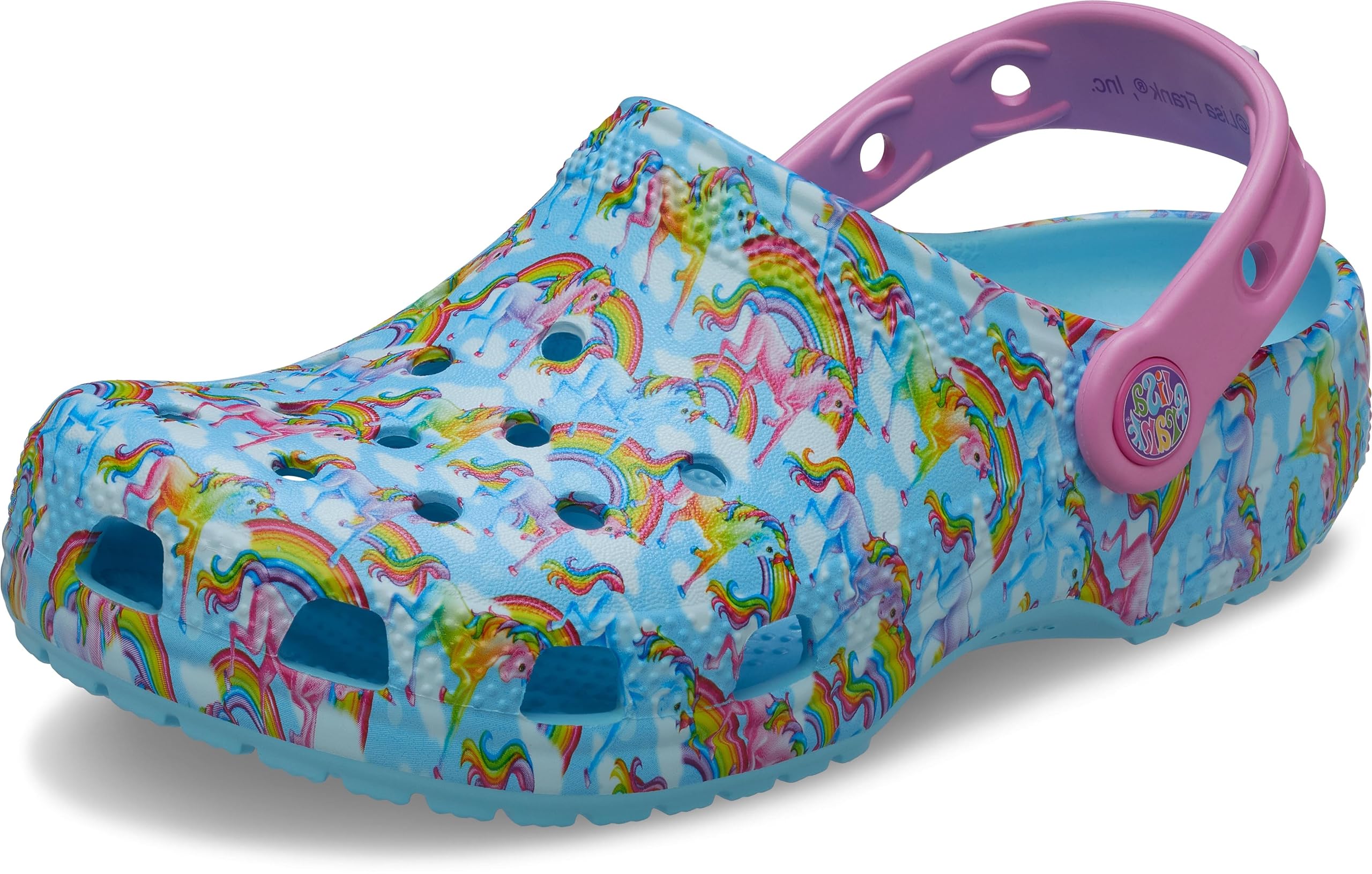 Crocs Classic Lisa Frank Clogs, Kids and Toddler Shoes, Arctic, 1 US Unisex Little