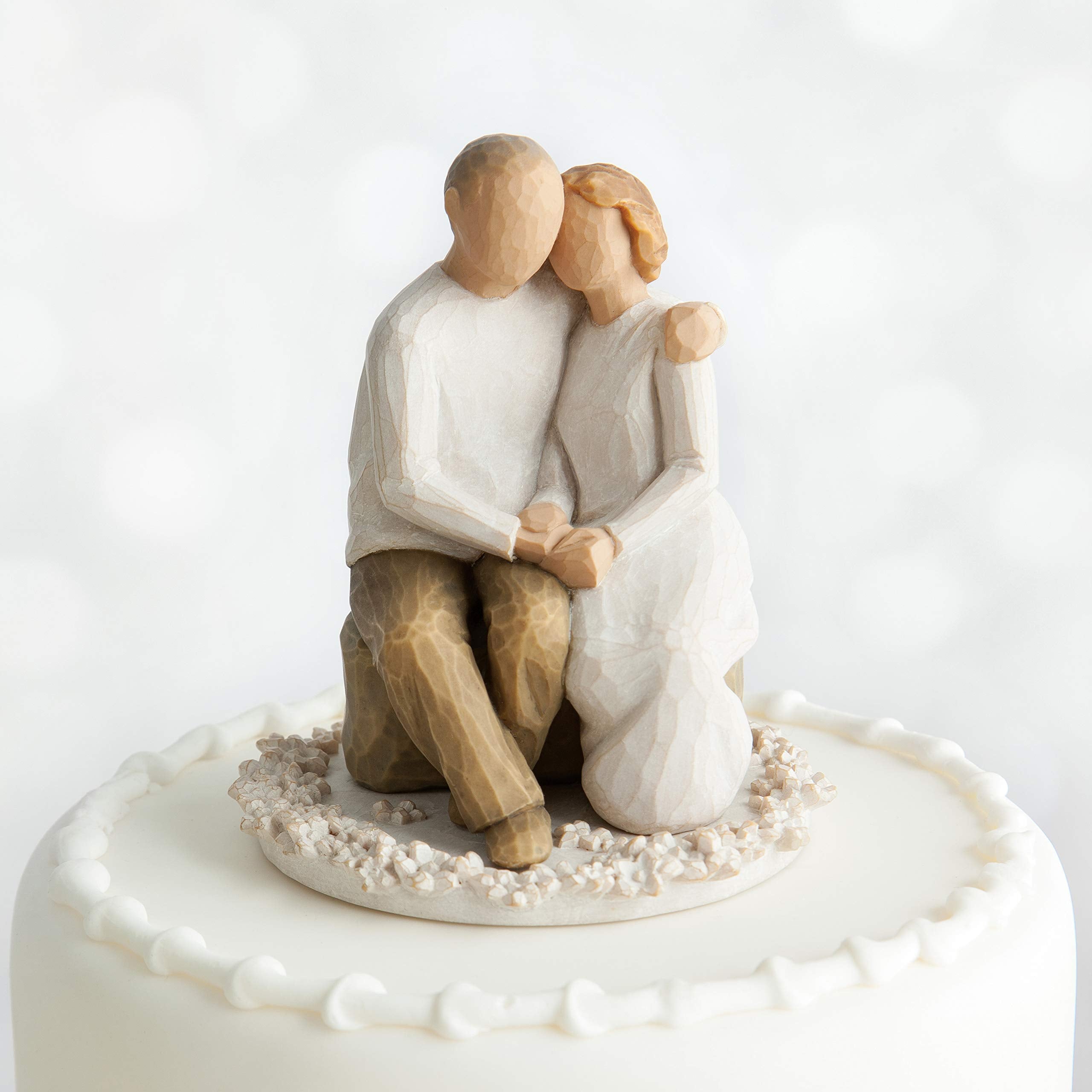 Willow Tree Anniversary, Sculpted Hand-Painted Cake Topper