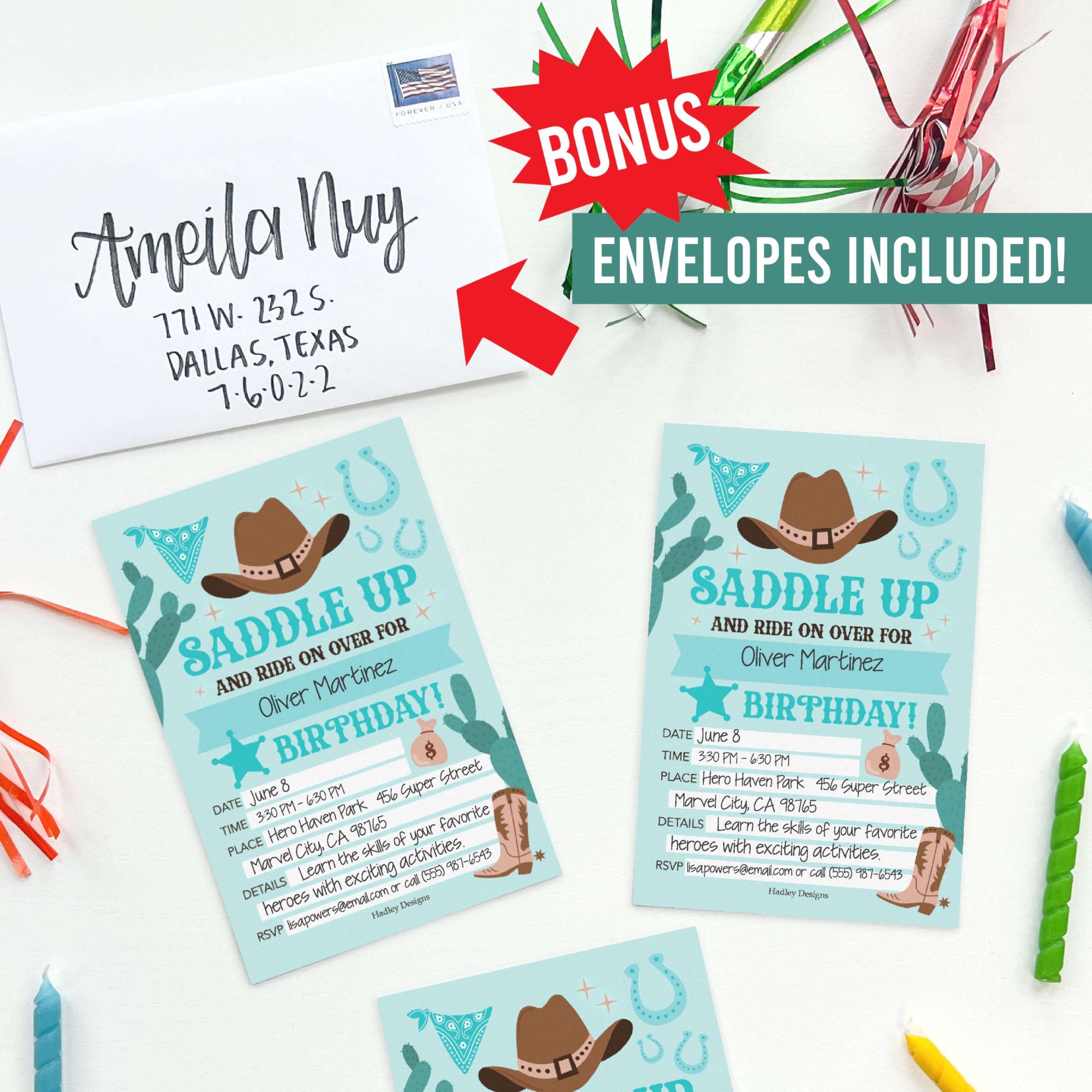 15 Cowboy Rodeo Birthday Invitations For Boys - Cowboy Birthday Invites For Boy, Western Birthday Party Invitations For Boys, Boy Birthday Invitations Boy, Invitations For Birthday Party Invites