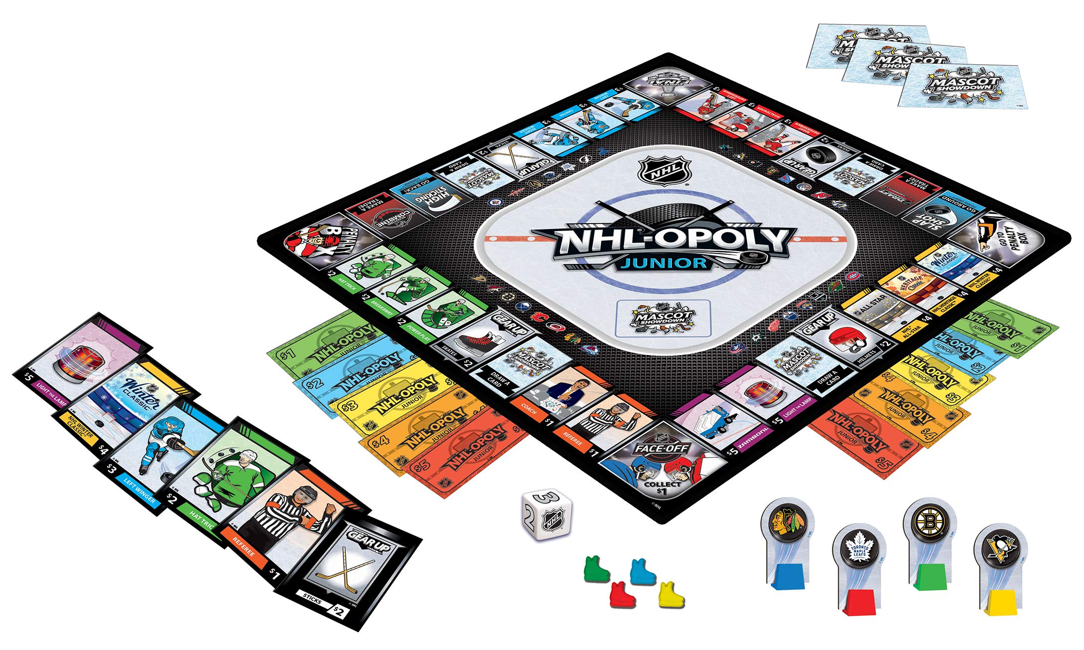MasterPieces NHL Opoly Junior Board Game, For 2-4 Players, Ages 6+