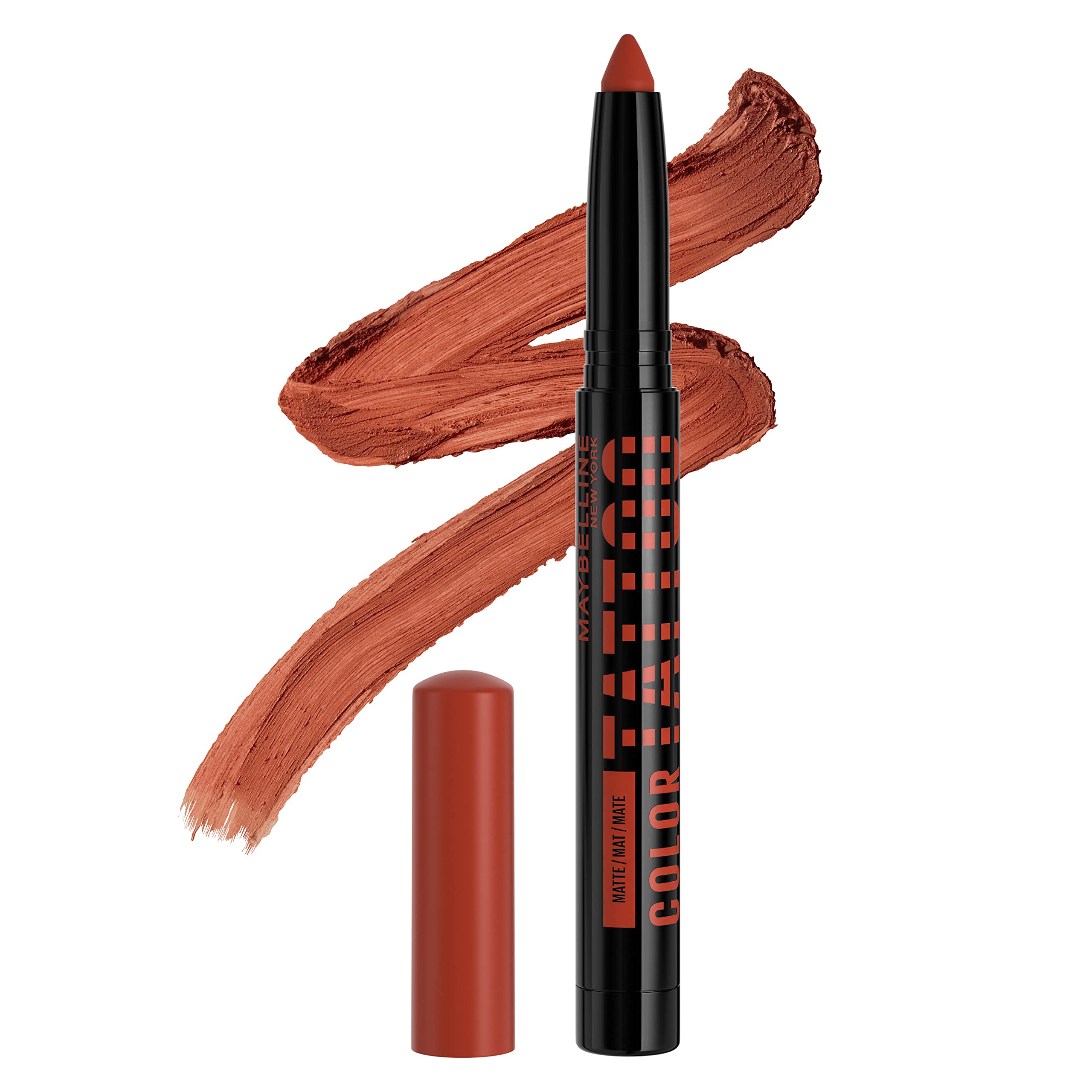 MAYBELLINE Color Tattoo Longwear Multi-Use Eye Shadow Stix, Eye Makeup, I am Powerful (Rust Matte)