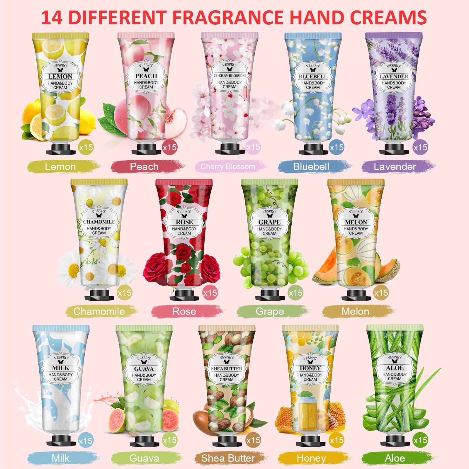 210 Pack Hand Cream Gifts Set For Women, Mothers Day Gifts for Mom, Hand Lotion Travel Size for Dry Cracked Hands, Hand Lotion Bulk for Teacher Appreciation Gifts and Wedding Welcome Bag Stuffers