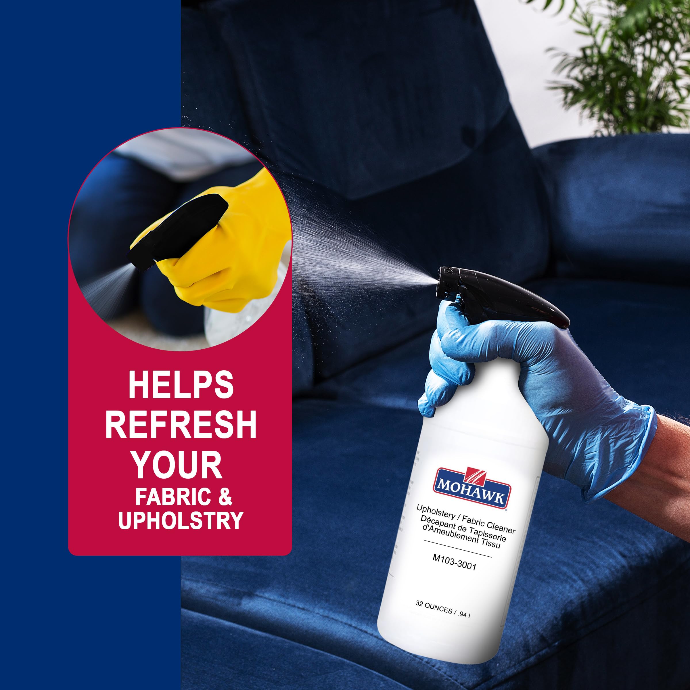 Mohawk Finishing Products Upholstery/Fabric Cleaner, 32-oz Bottle, M103-3001