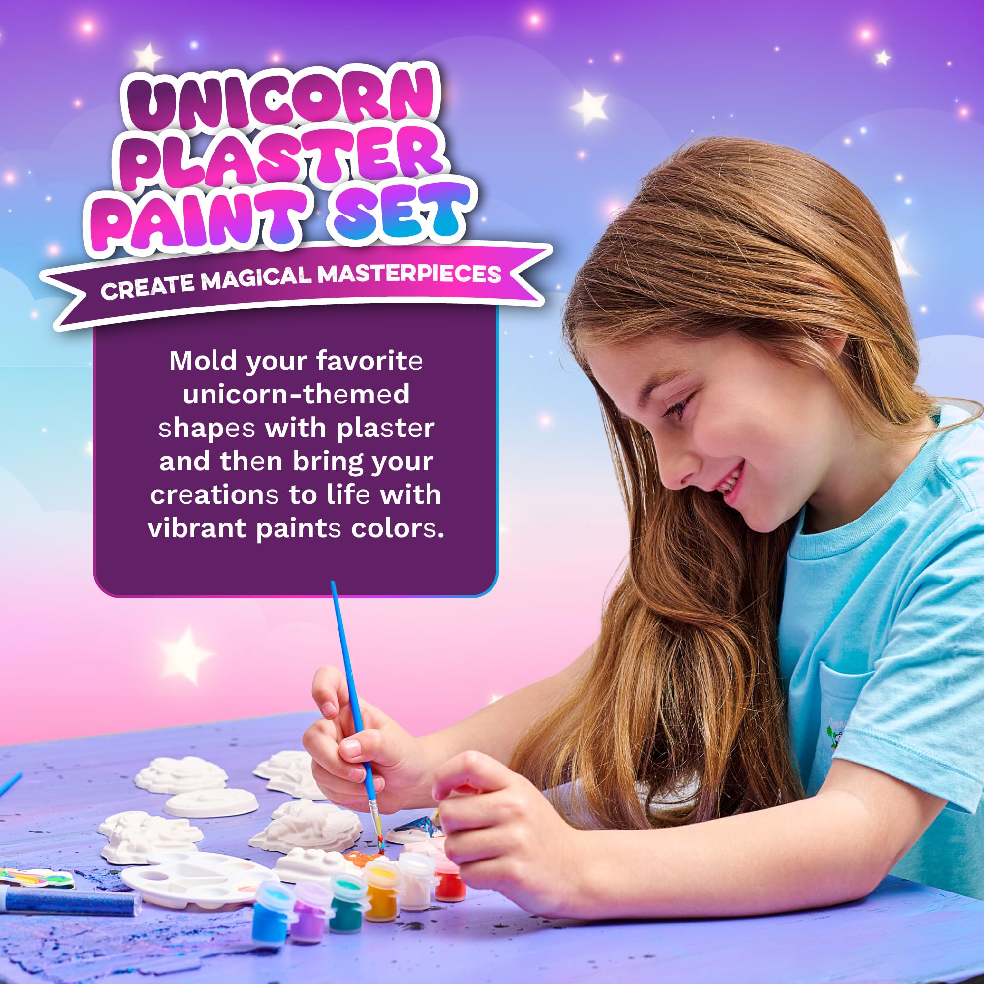 Greenbo Unicorns Toys for Girls Age 4-6 - Includes Multifunctional Unicorn Gifts, Painting Kit Crafts for Kids, and Unicorn Dress - Fun and Engaging Birthday Gifts for Girls Ages 3, 4, 5, 6, and Up