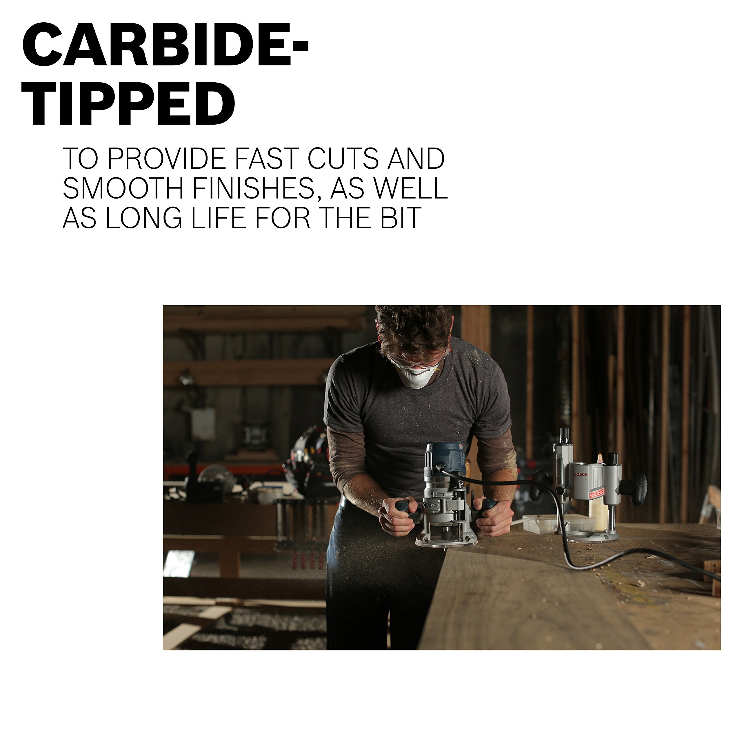 Bosch 85606M 1-1/4 in. x 11/16 in. Carbide Tipped Wavy Edge Bit