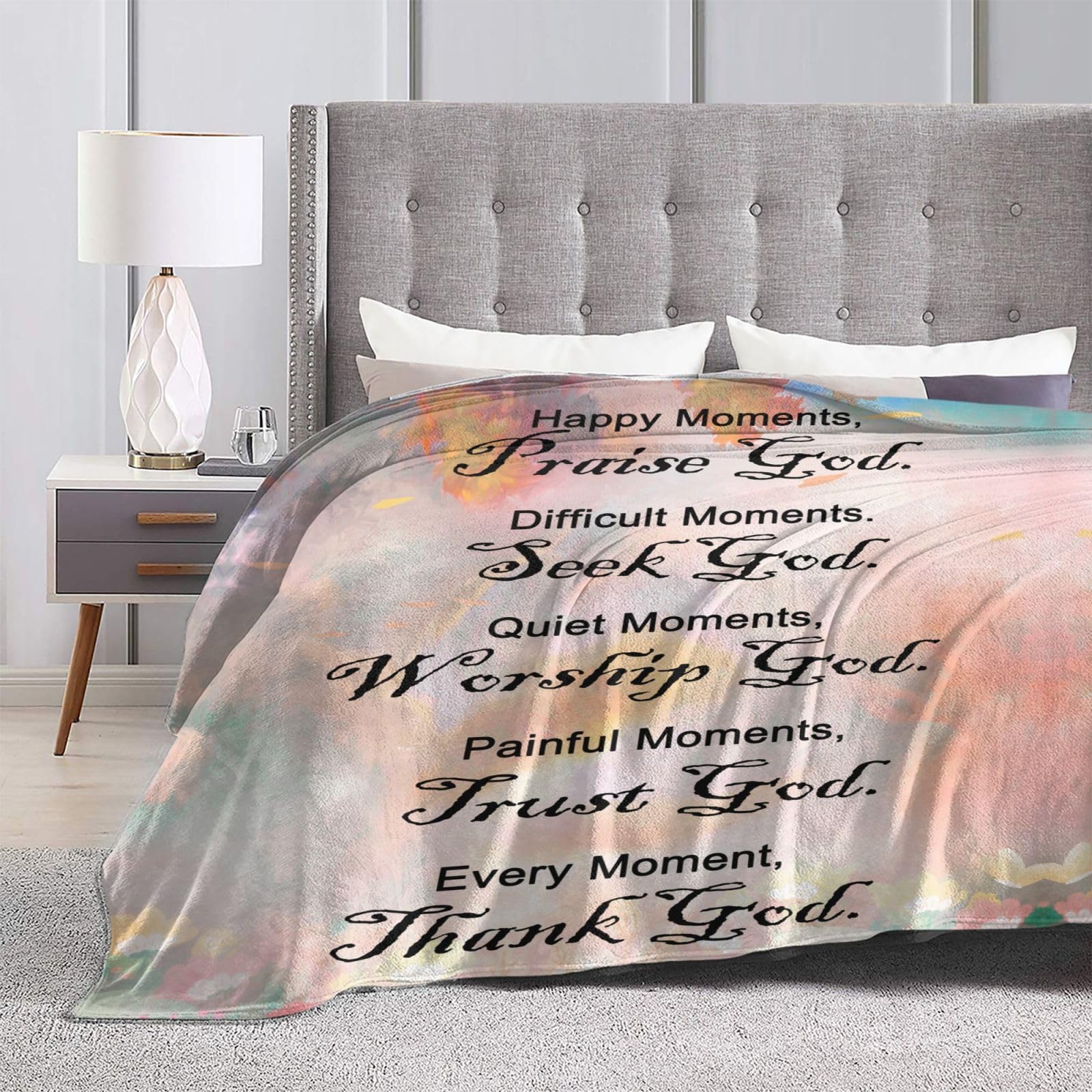 Christian Gifts for Women Faith, Inspirational Gifts for Women, Soft Throw Blankets for Women, Religious Gifts for Women/Men, Spiritual Gifts for Women, Personalized Blankets for Adults 40"x 50"