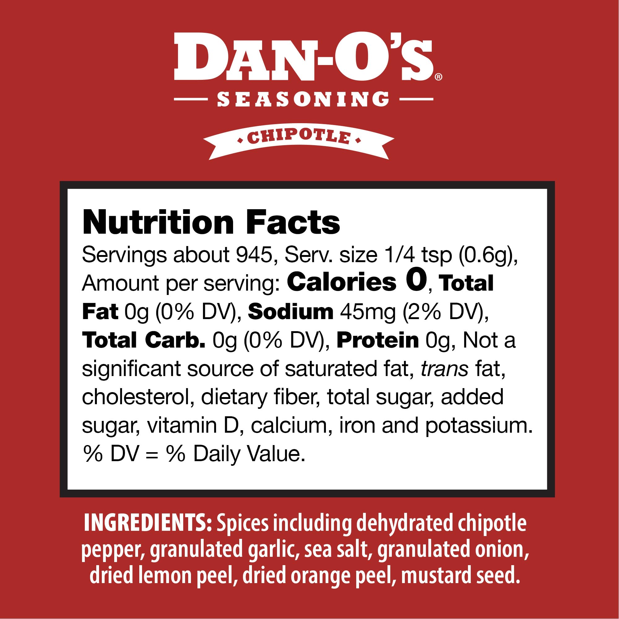 Dan-O's Seasoning Large 2 Bottle Combo | Spicy & Chipotle | 2 Pack (20 oz)