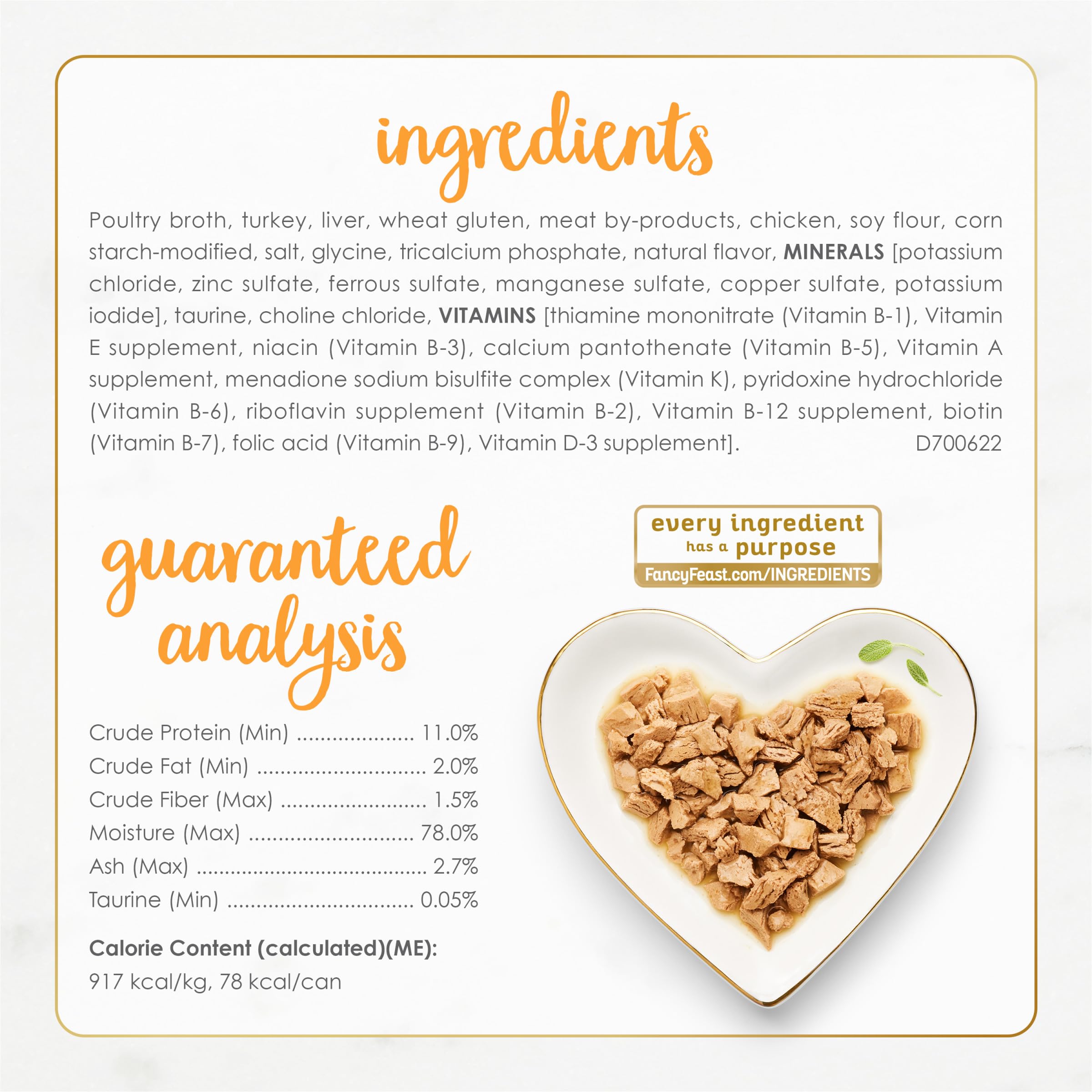 Purina Fancy Feast Sliced Turkey Feast Wet Cat Food in Gravy - (Pack of 24) 3 oz. Cans