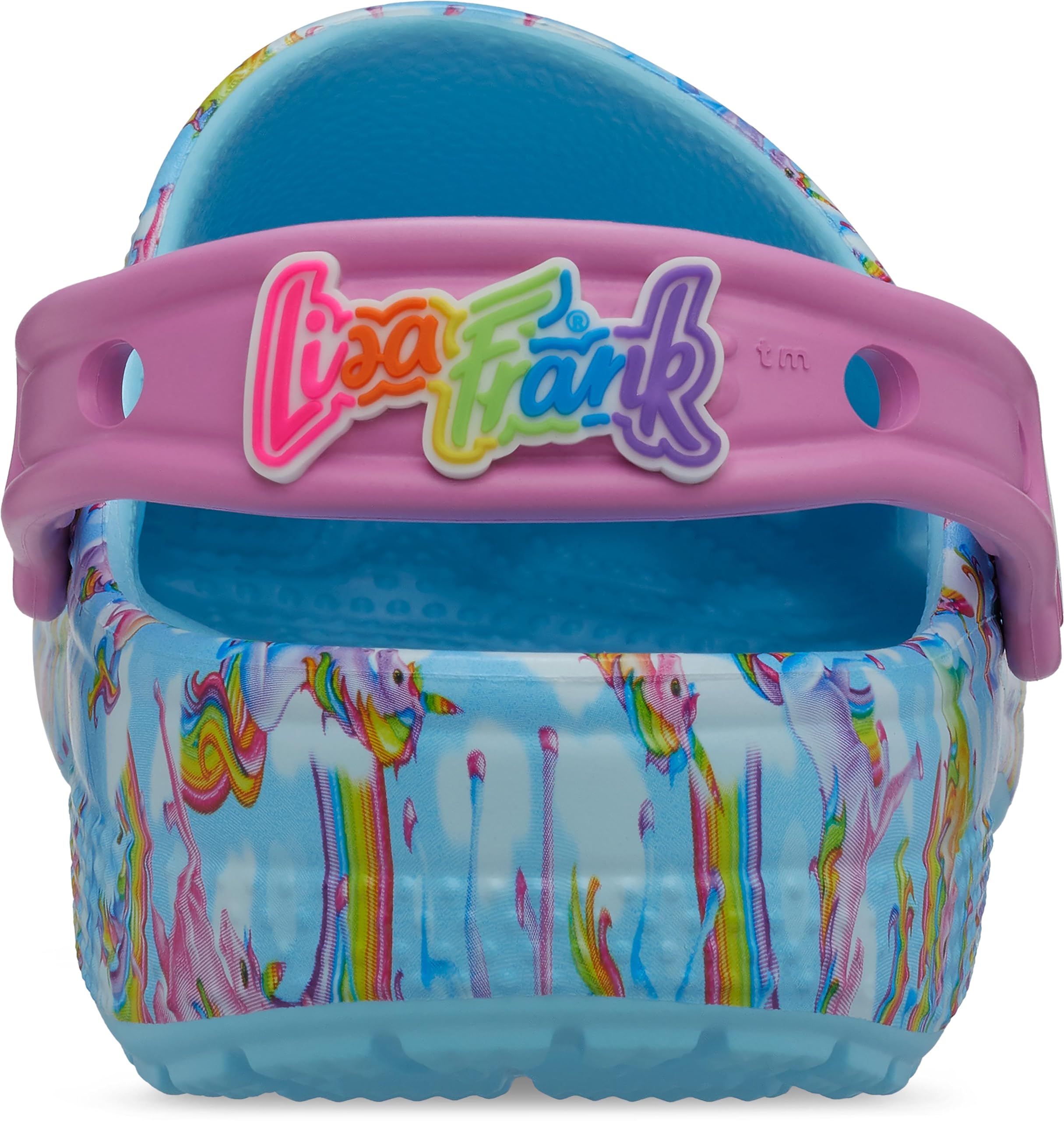 Crocs Classic Lisa Frank Clogs, Kids and Toddler Shoes, Arctic, 1 US Unisex Little