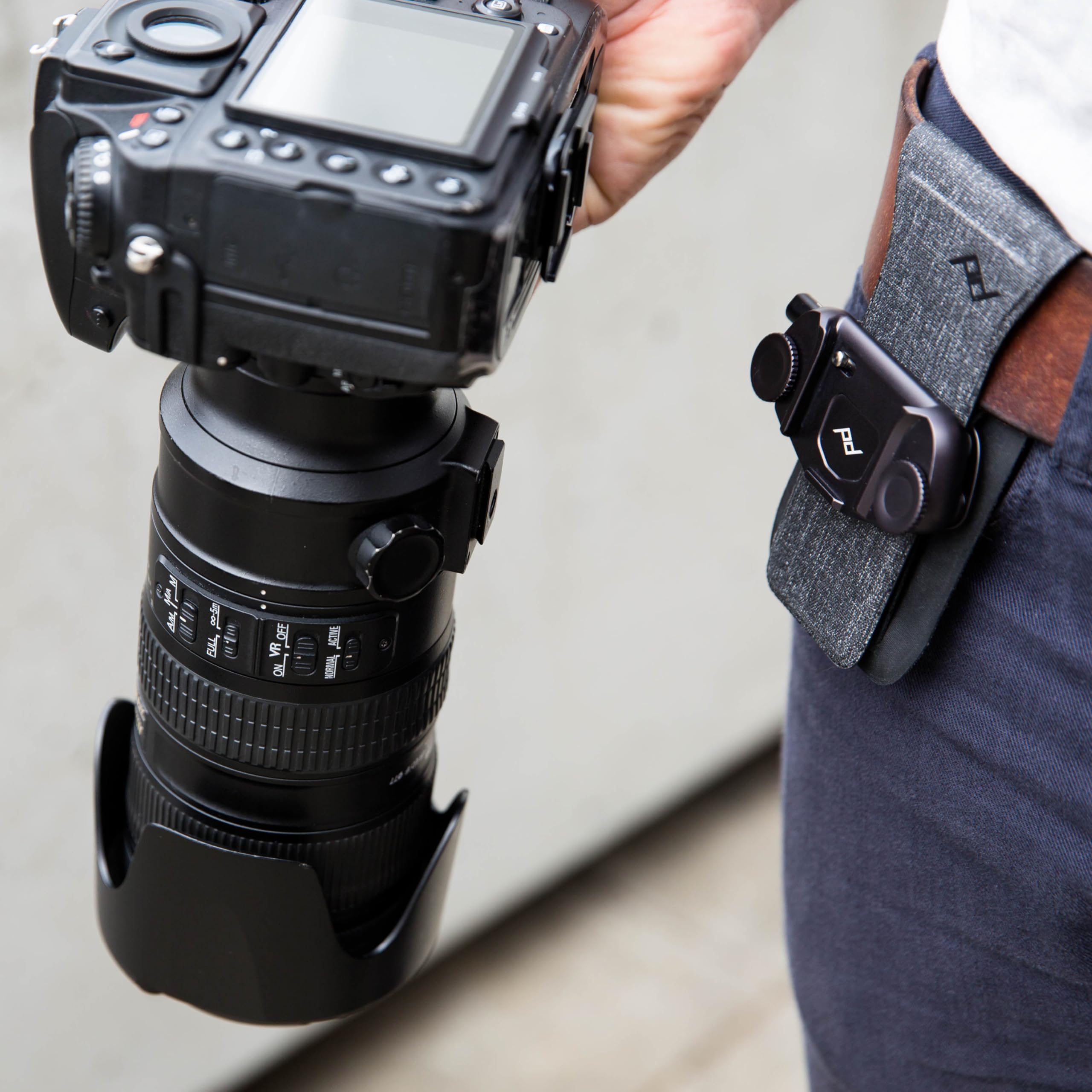 Peak Design Pro Pad V2, Charcoal, Enhanced Comfort and Stability for Capture Camera Clip, Holds DSLR, Compact and Point and Shoot Bodies, Attaches to Backpack Straps and Belts, Weatherproof EVA Foam