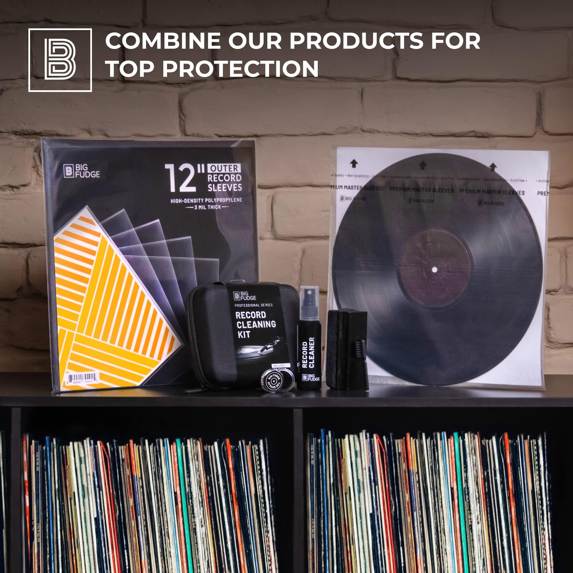 Big Fudge Complete Vinyl Record Cleaning Kit - Par (Essential Cleaning Kit)