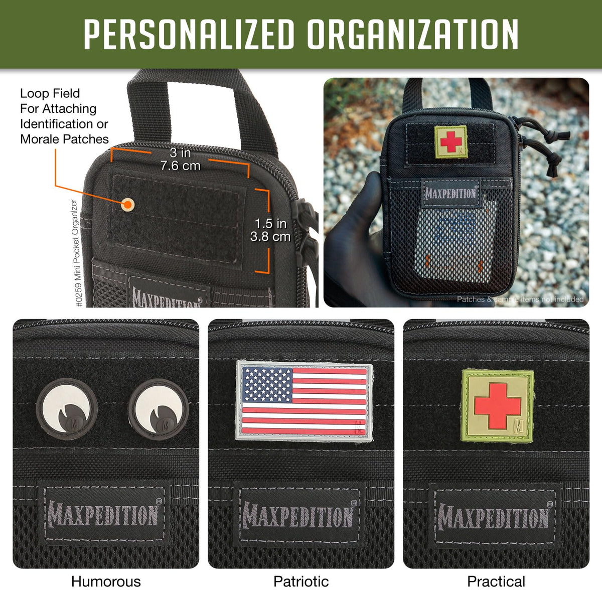 Mini Pocket Organizer (Black)
